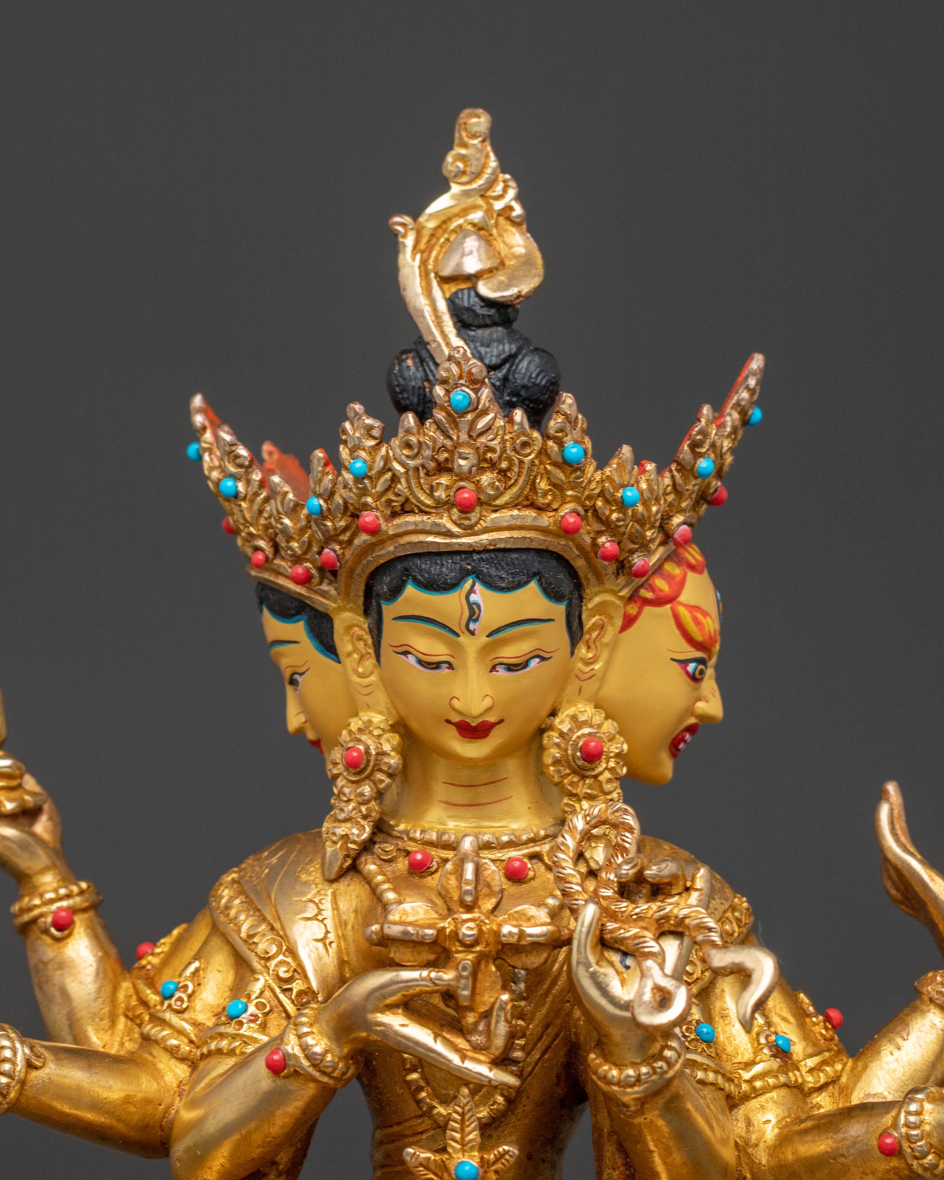 Namgyalma 24k Gold Gilded Statue| Enlightened Icon