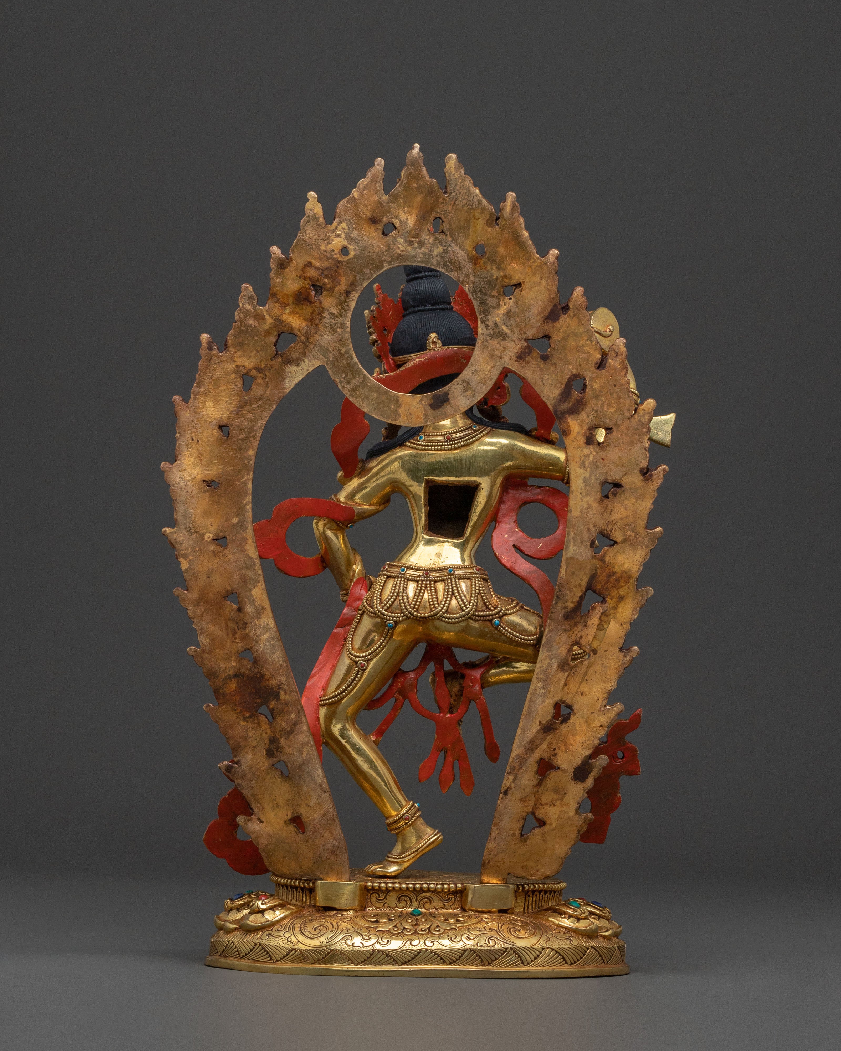 Maching Labdron Statue | 24K Gold Gilded