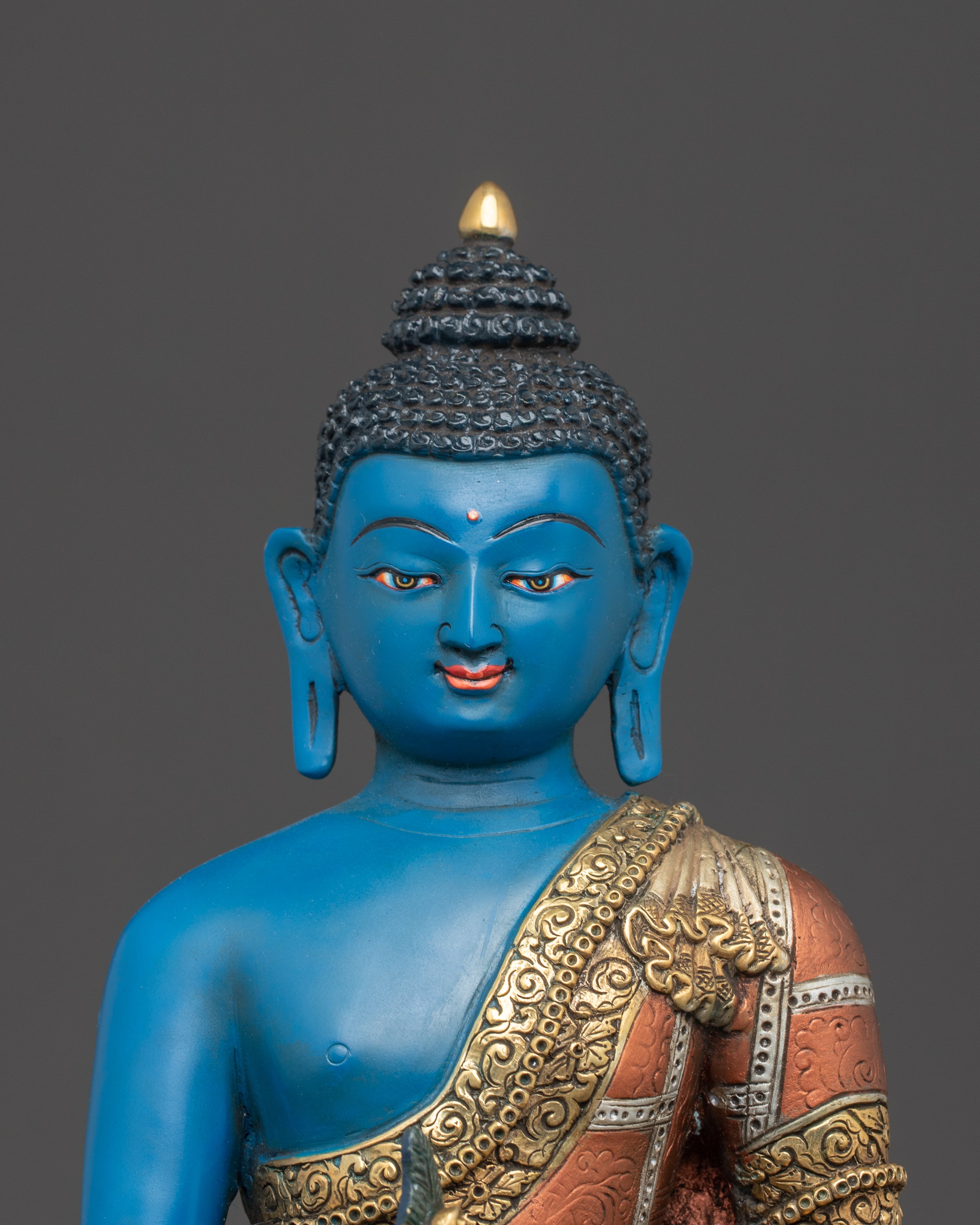 Medicine Buddha Promote Recovery and Longevity Statue | Traditional Himalayan Art
