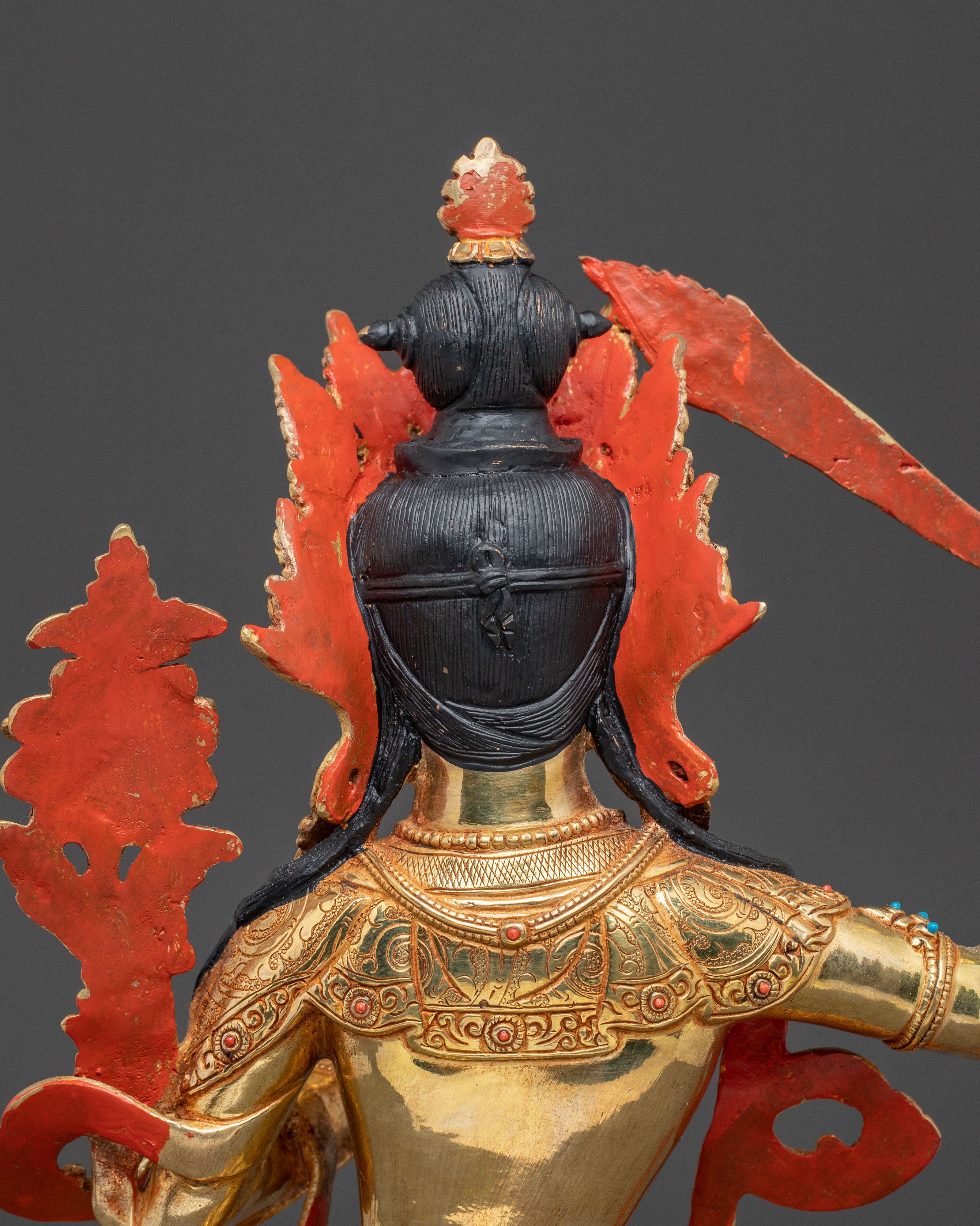 Bodhisattva Manjushri Handcrafted Statue | Guardian of Knowledge and Insight