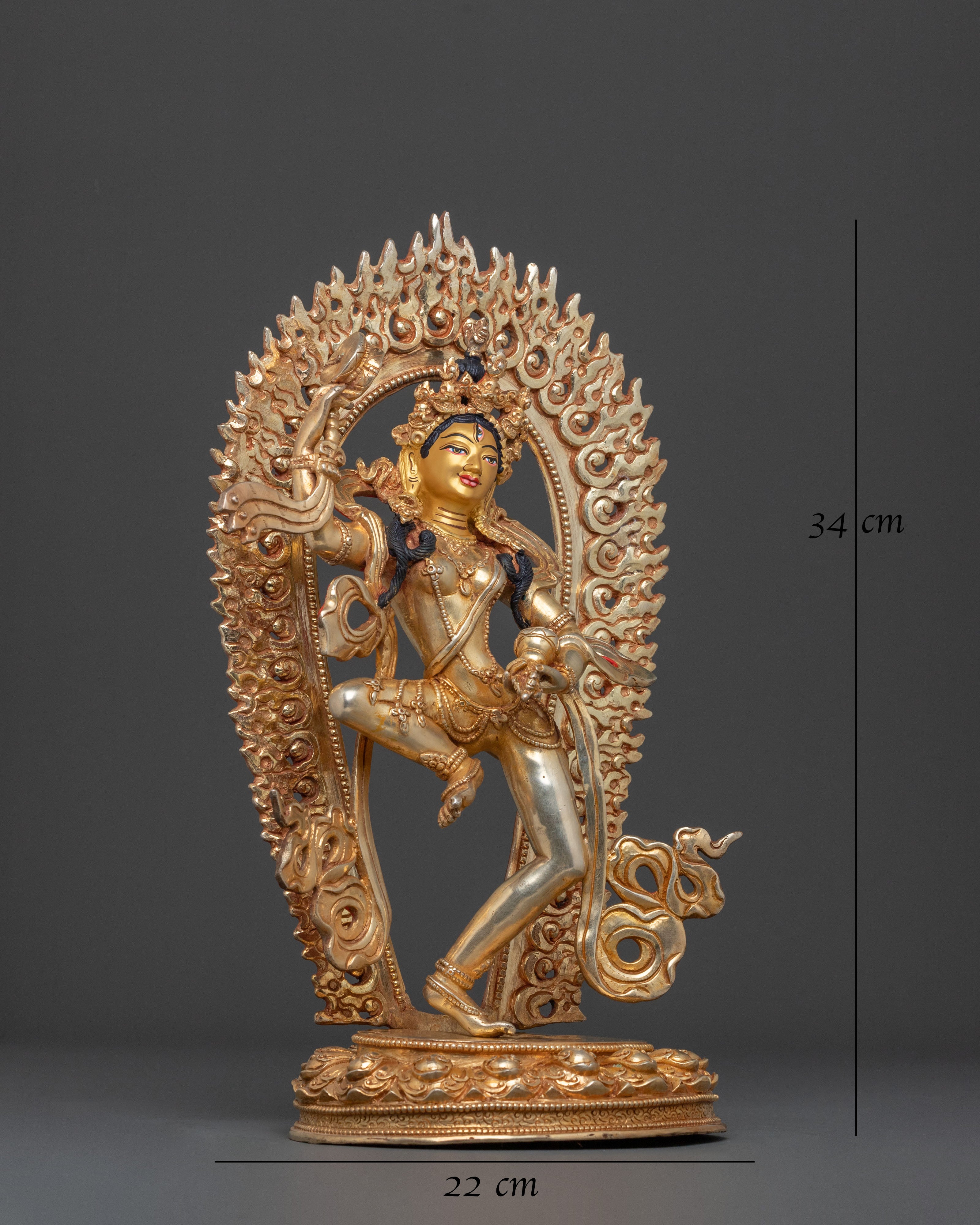 Radiant Tibetan Machig Labdron Sculpture