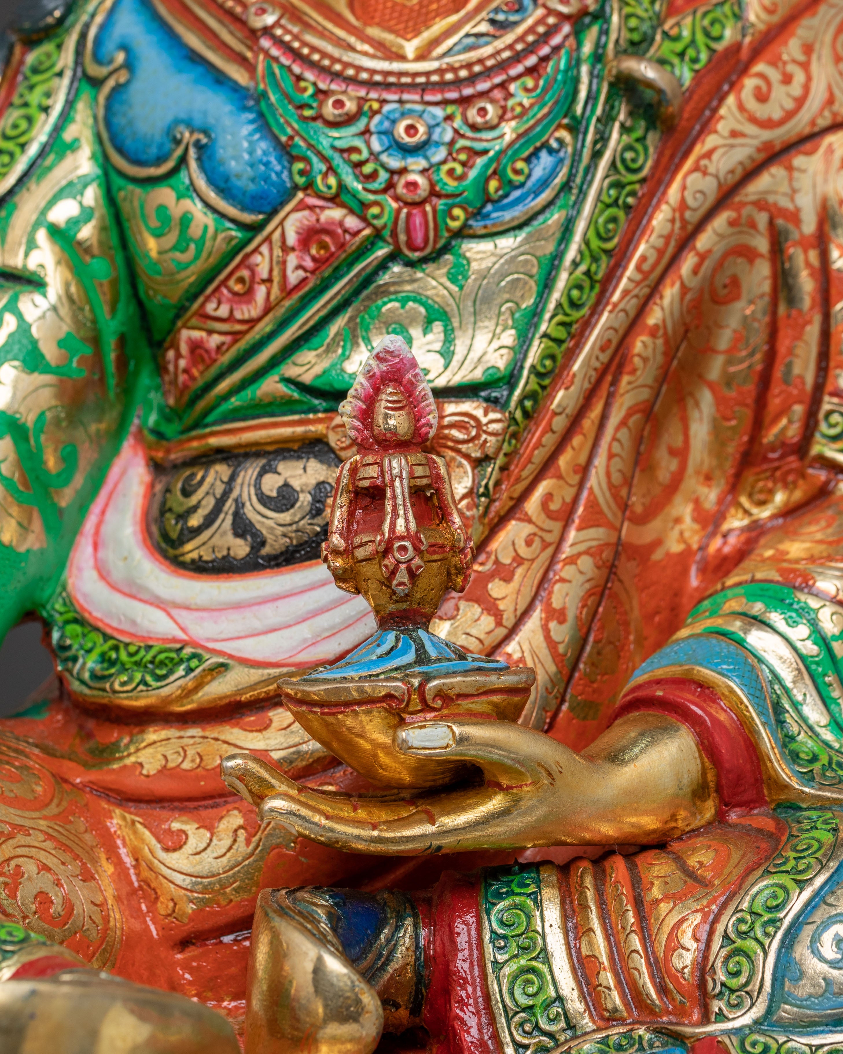 Guru Rinpoche Protector Statue: Sacred Figure