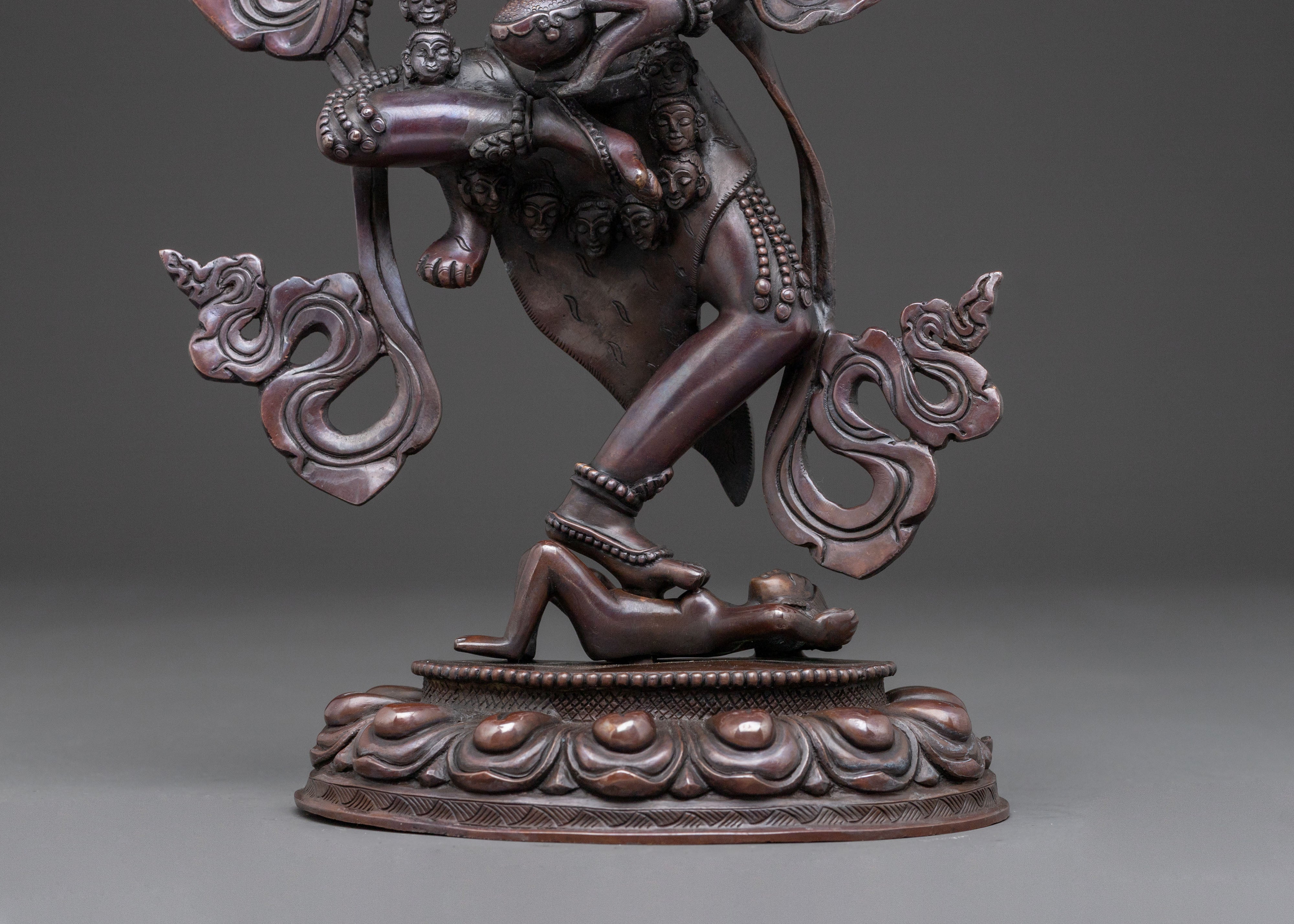 Dorje Phagmo Statue | Oxidized Copper Serenity