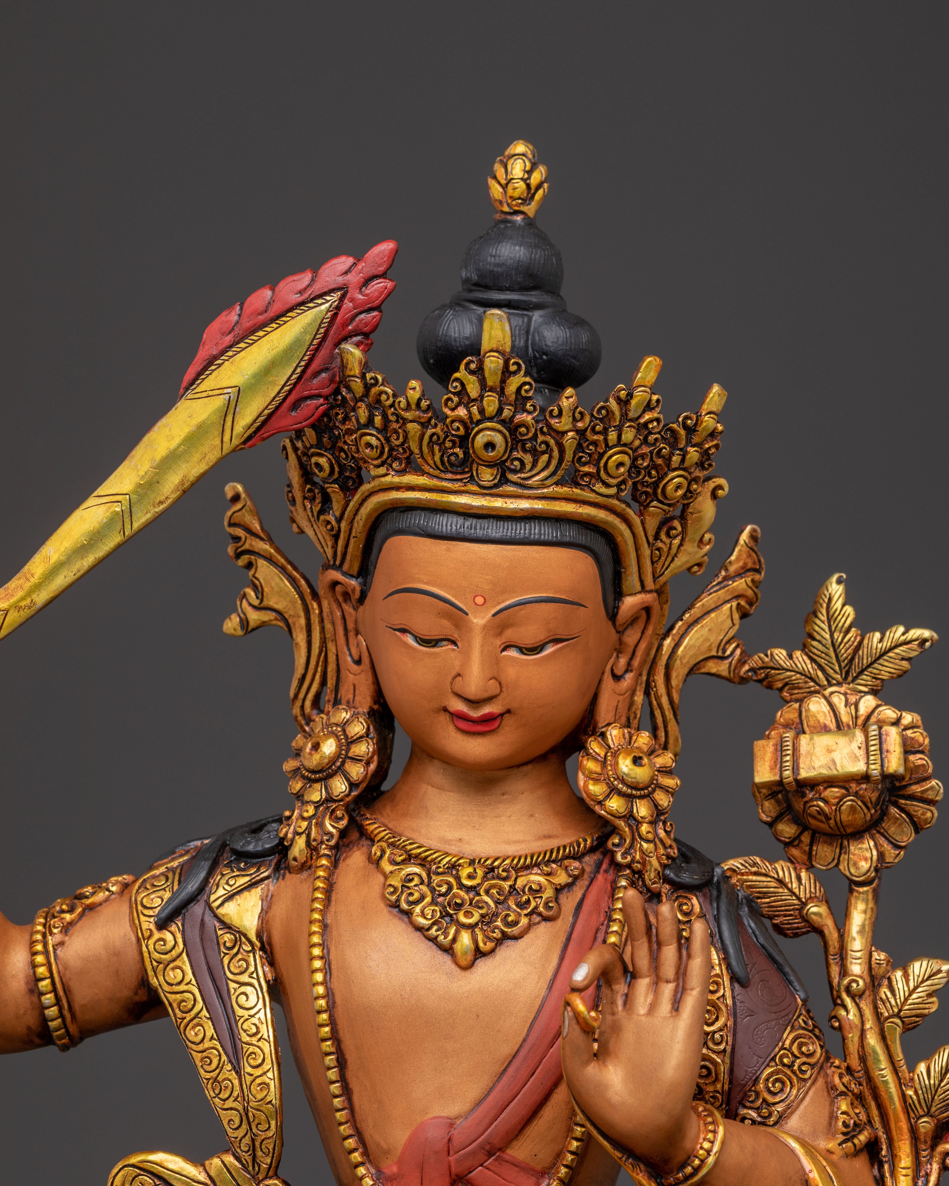 Manjushri Wisdom Statue | Figure for Rituals