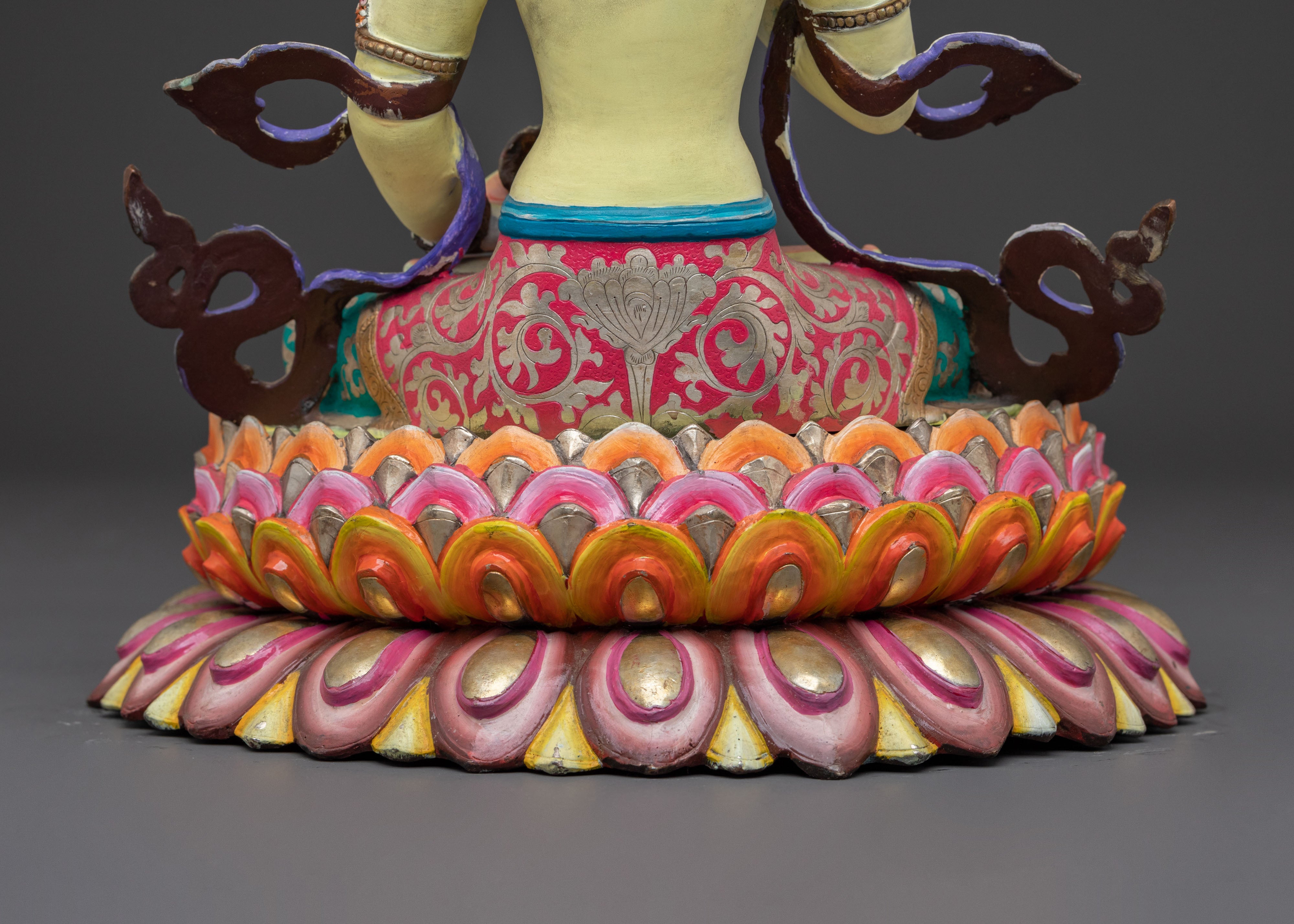 Vajrasattva Statue – 24K Gold Gilded Figure