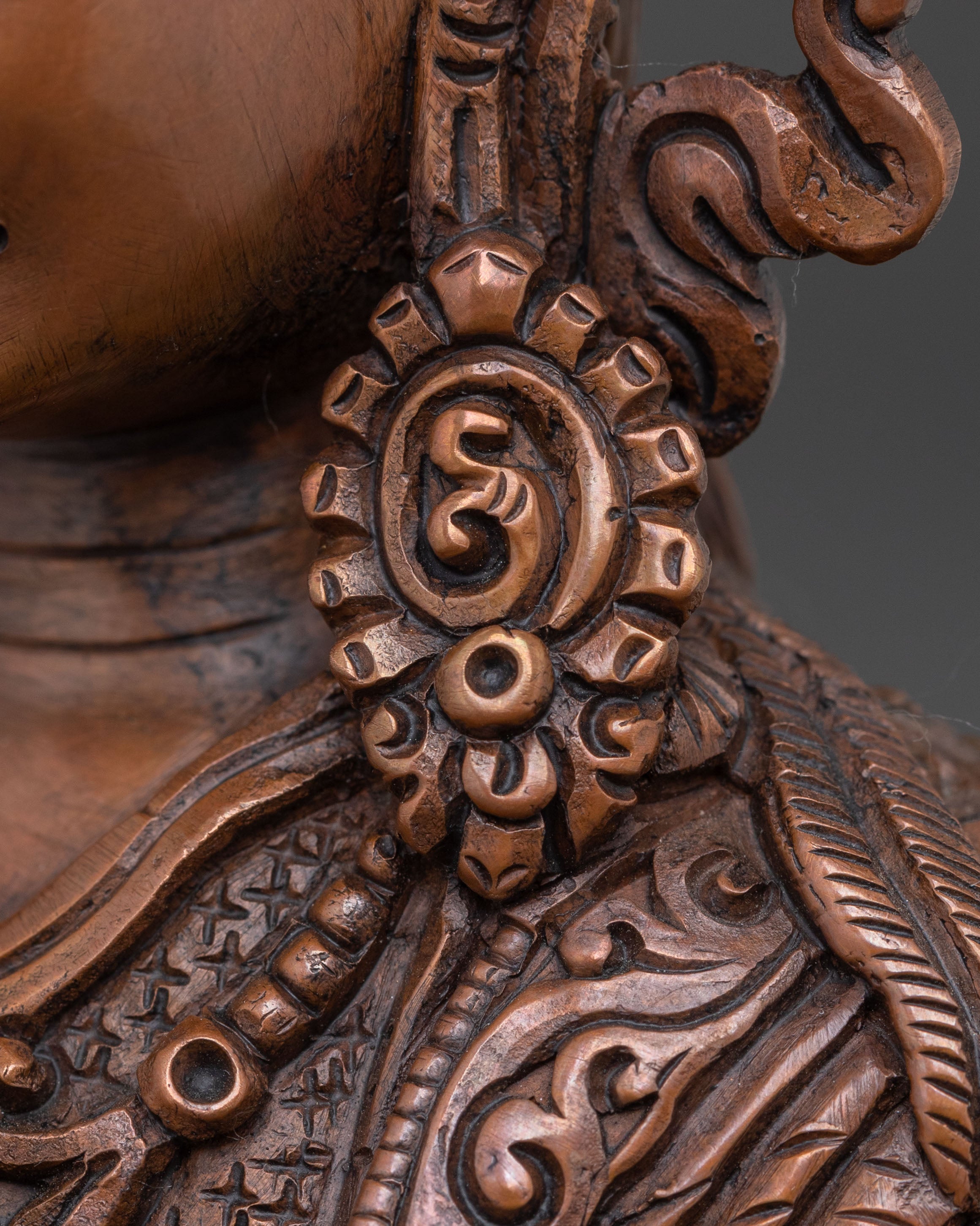 Guru Norla Blessing Statue | Oxidized Copper Figurine