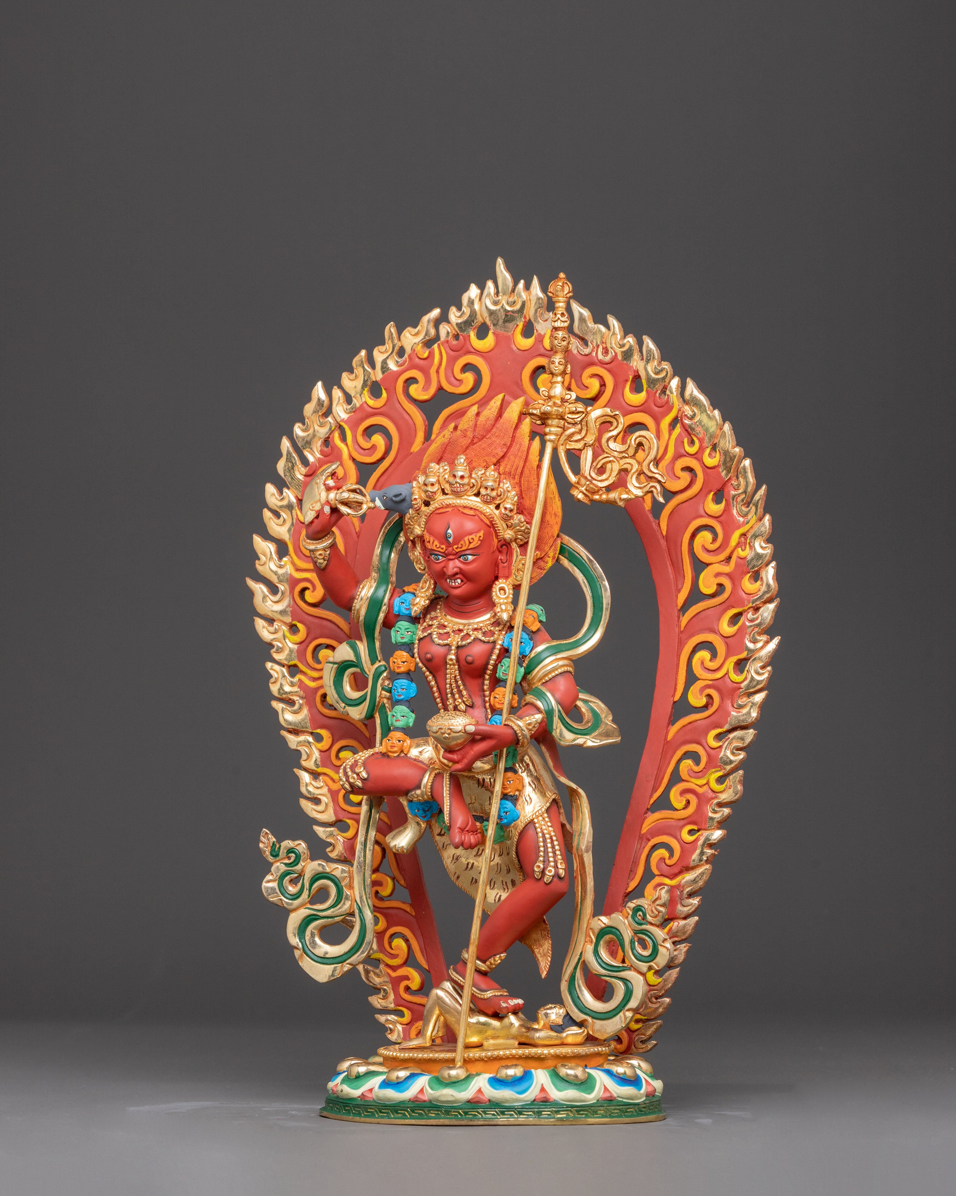 Dakini Vajravarahi Golden Statue | Goddess of Transformation