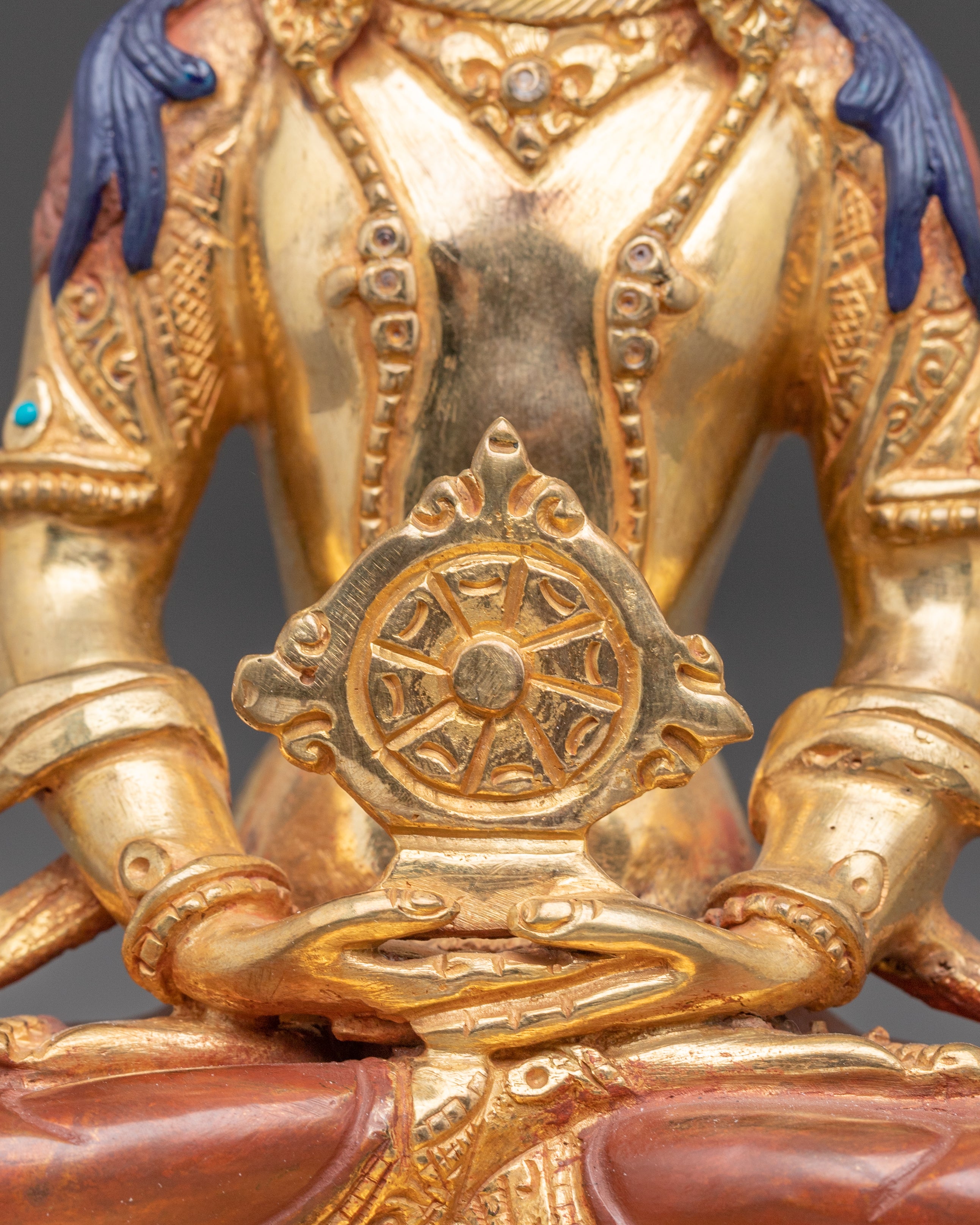 Vairocana Buddha Oxidized Copper Statue | Symbol of Enlightenment