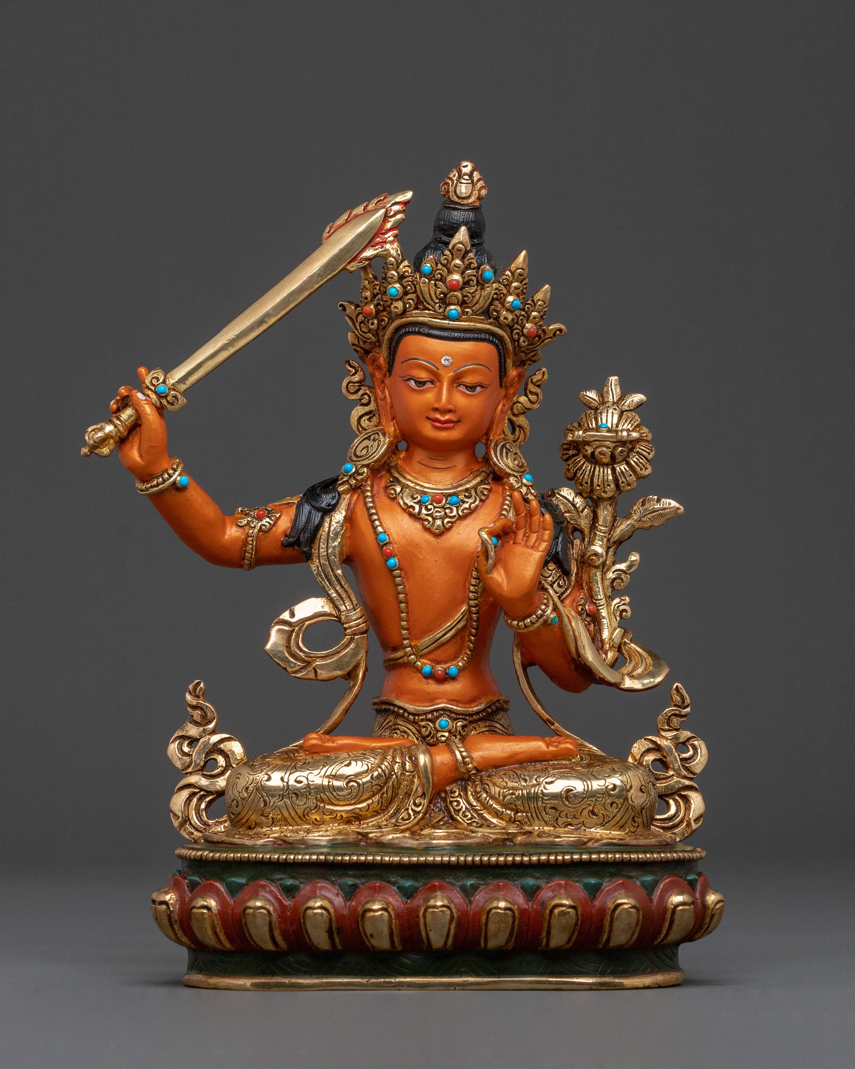 Manjushri Statue: Symbol of Wisdom & Enlightenment