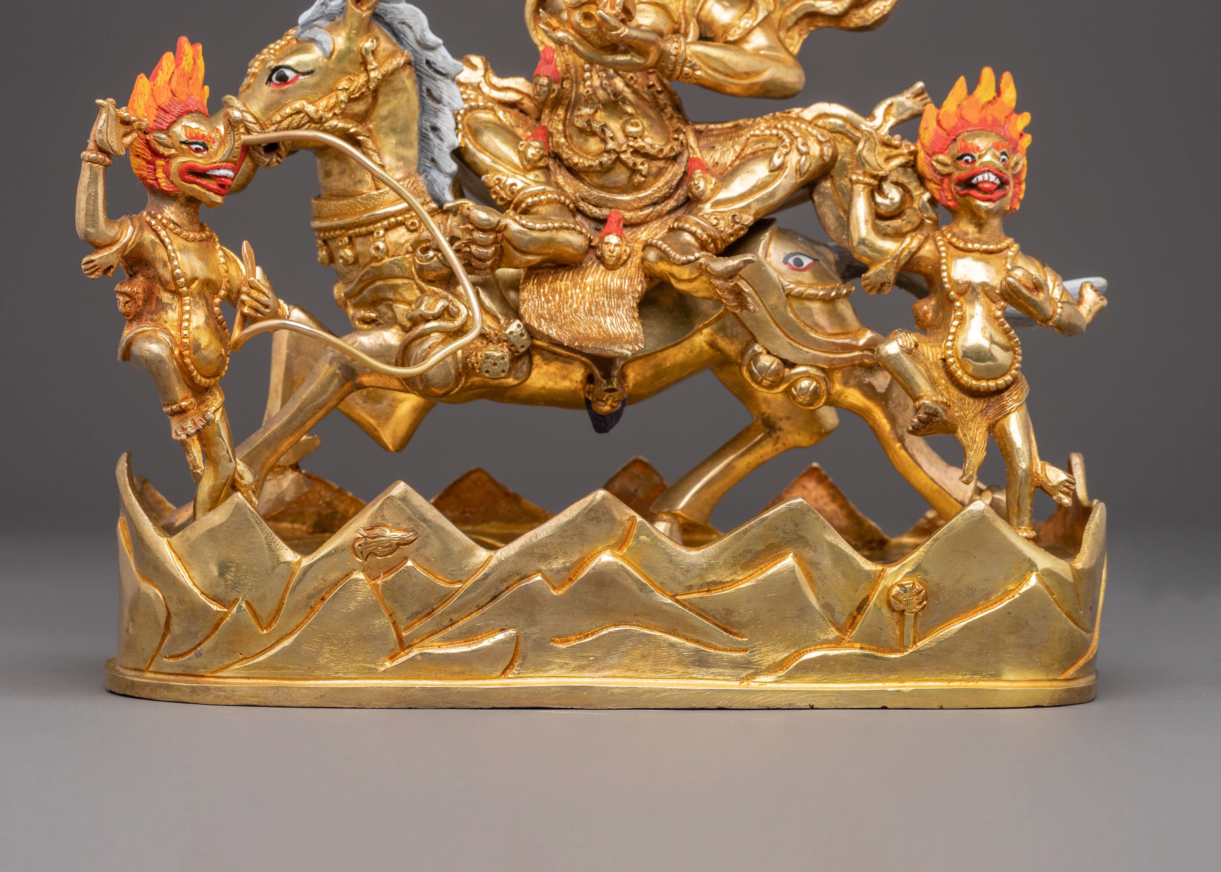 Himalayan Statue of Handcrafted Palden Lhamo | Powerful Dharma Protector