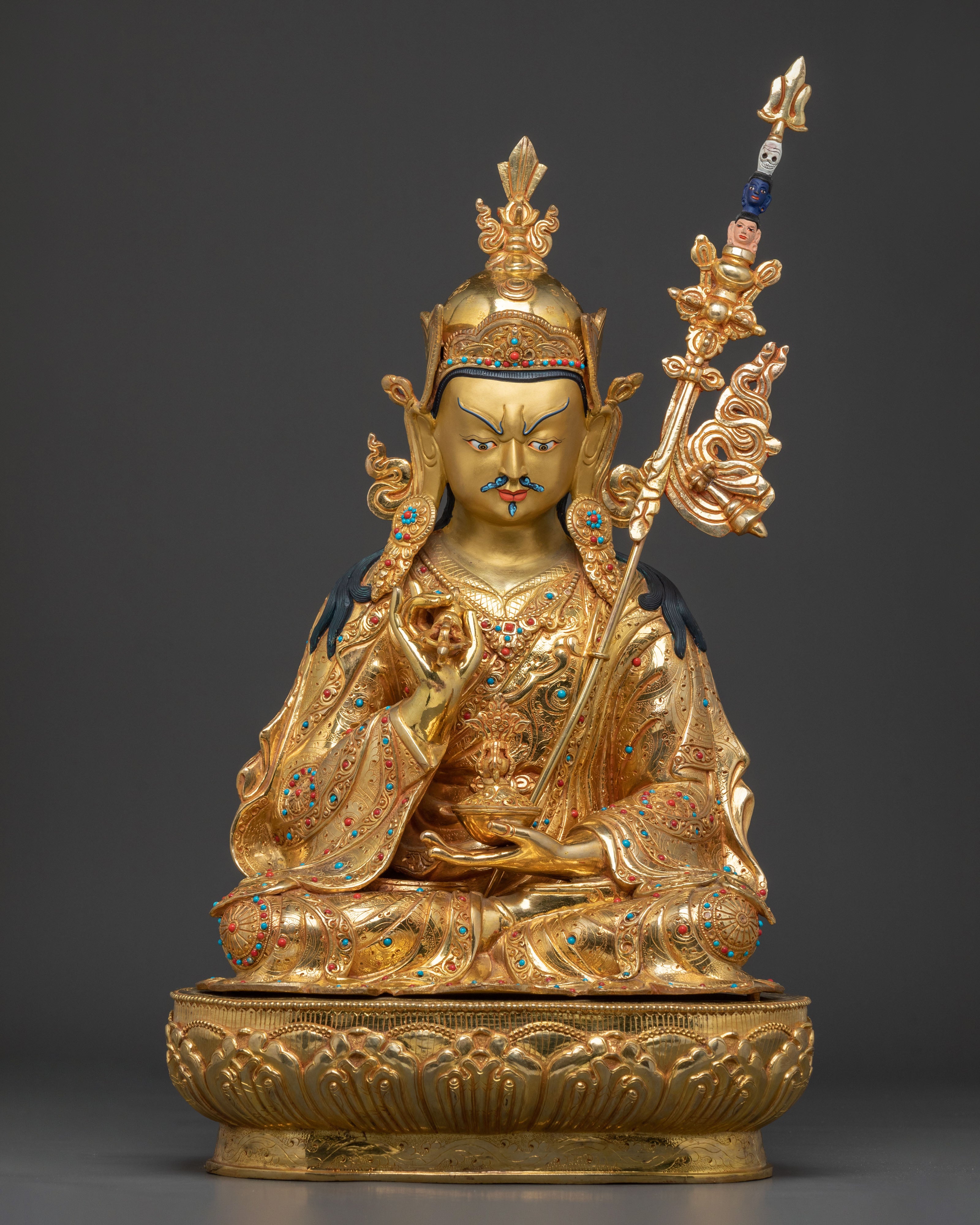 Handcrafted Guru Tsokye Dorje Statue | Lotus Born Vajra Guru of Wisdom and Power