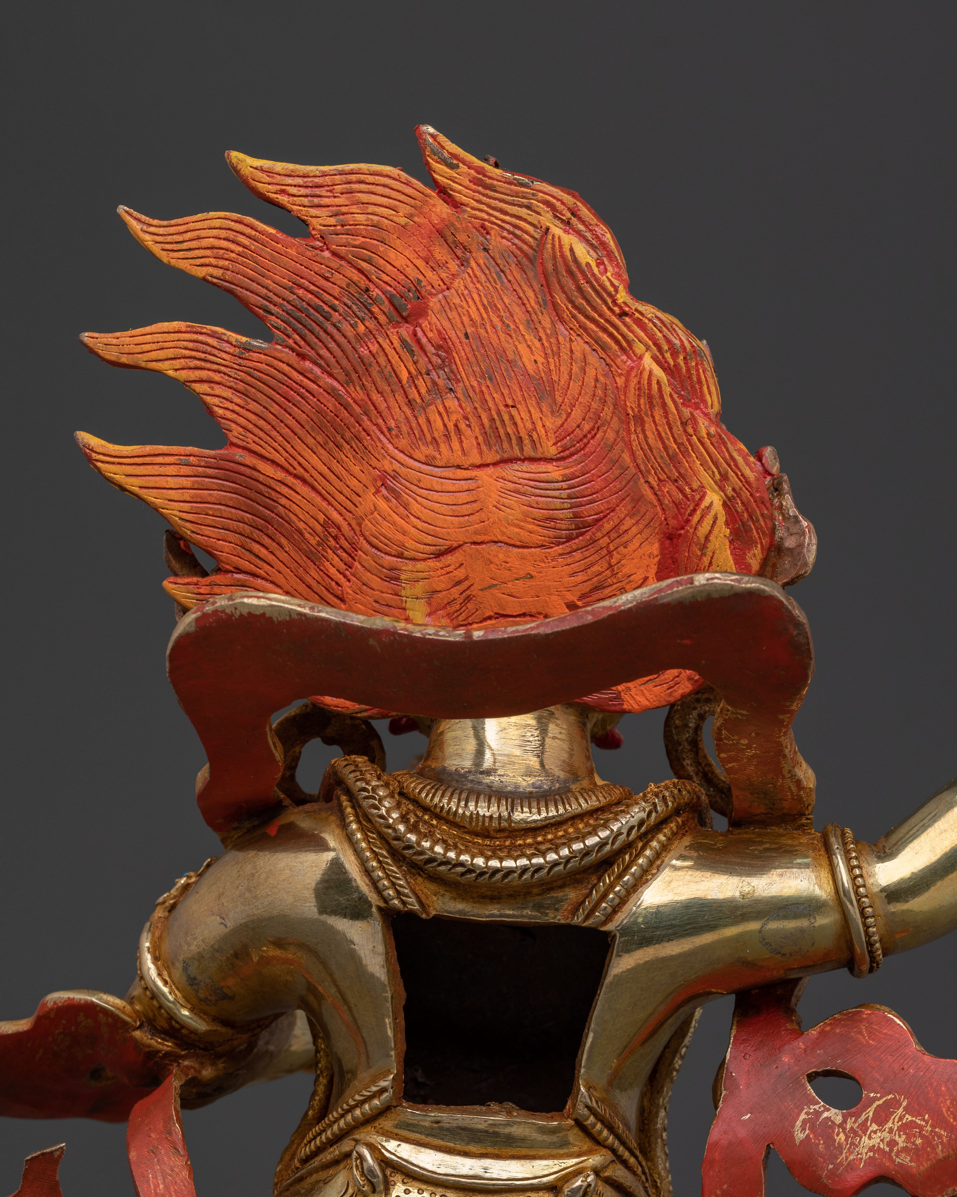 Vajrapani Sacred: 24K Gold Gilded Statue