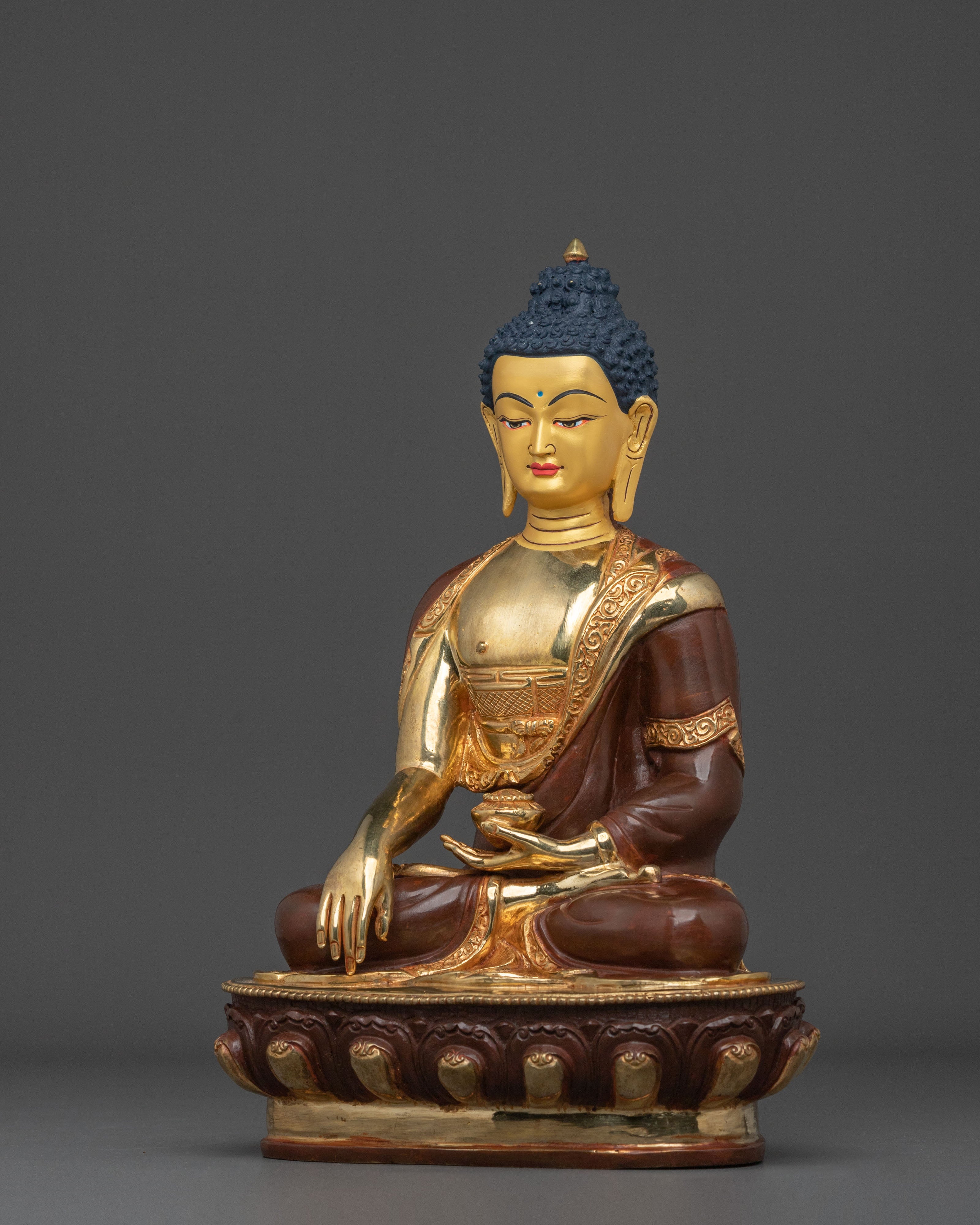 Handcrafted Shakyamuni Buddha Vajrayana Sculpture