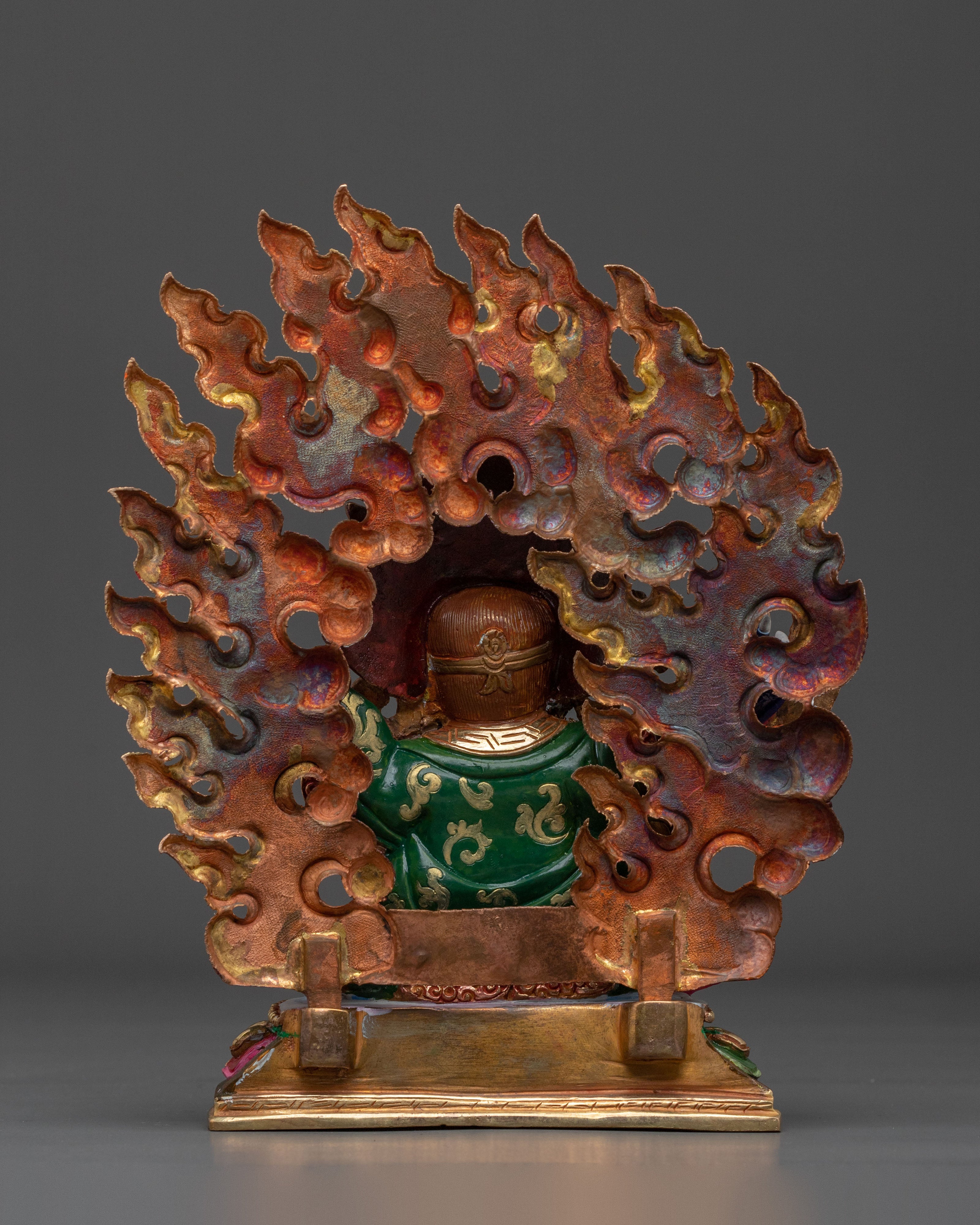 Traditional Mahakala Bernakchen Sculpture | Wrathful Dharma Protector