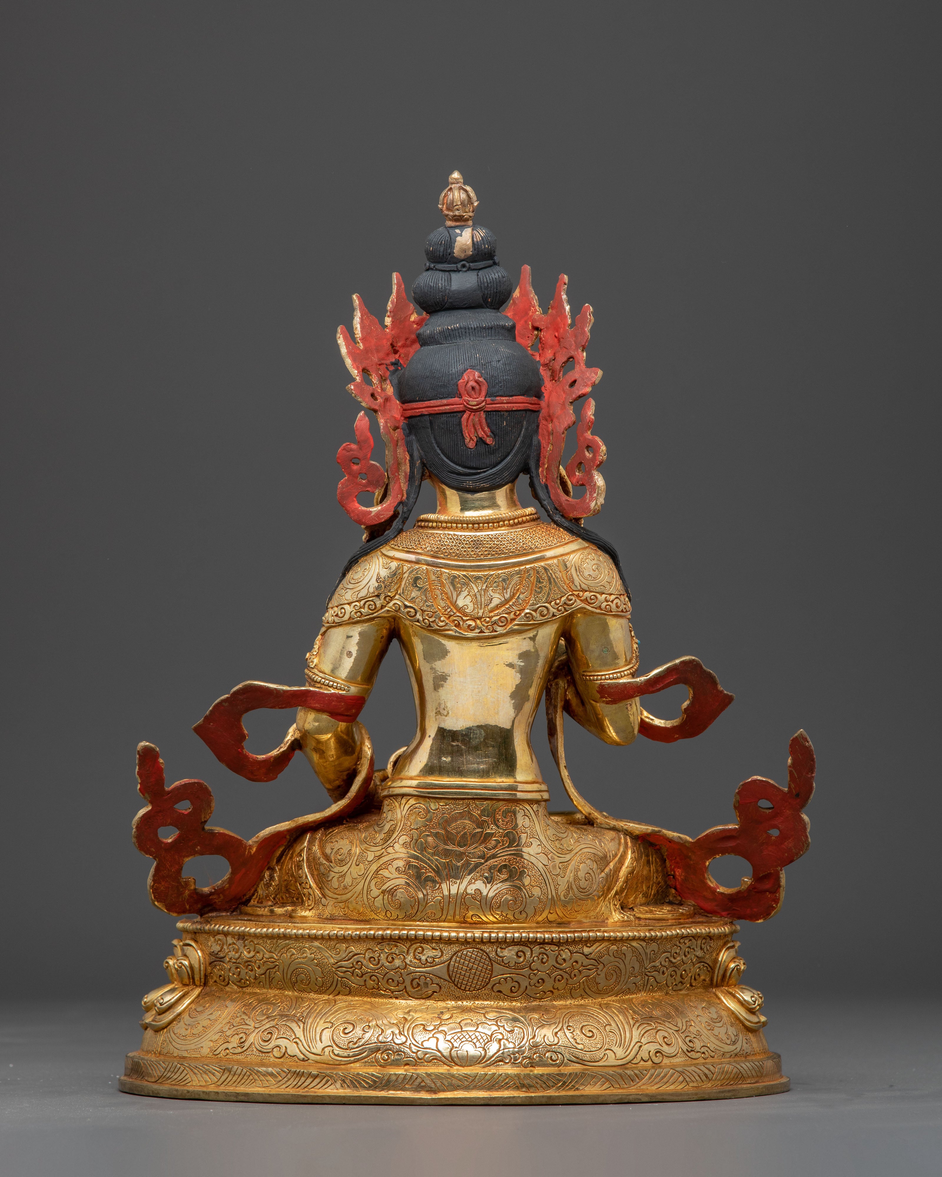 Handmade Vajrasattva Golden Statue for Purification | Traditional Artwork
