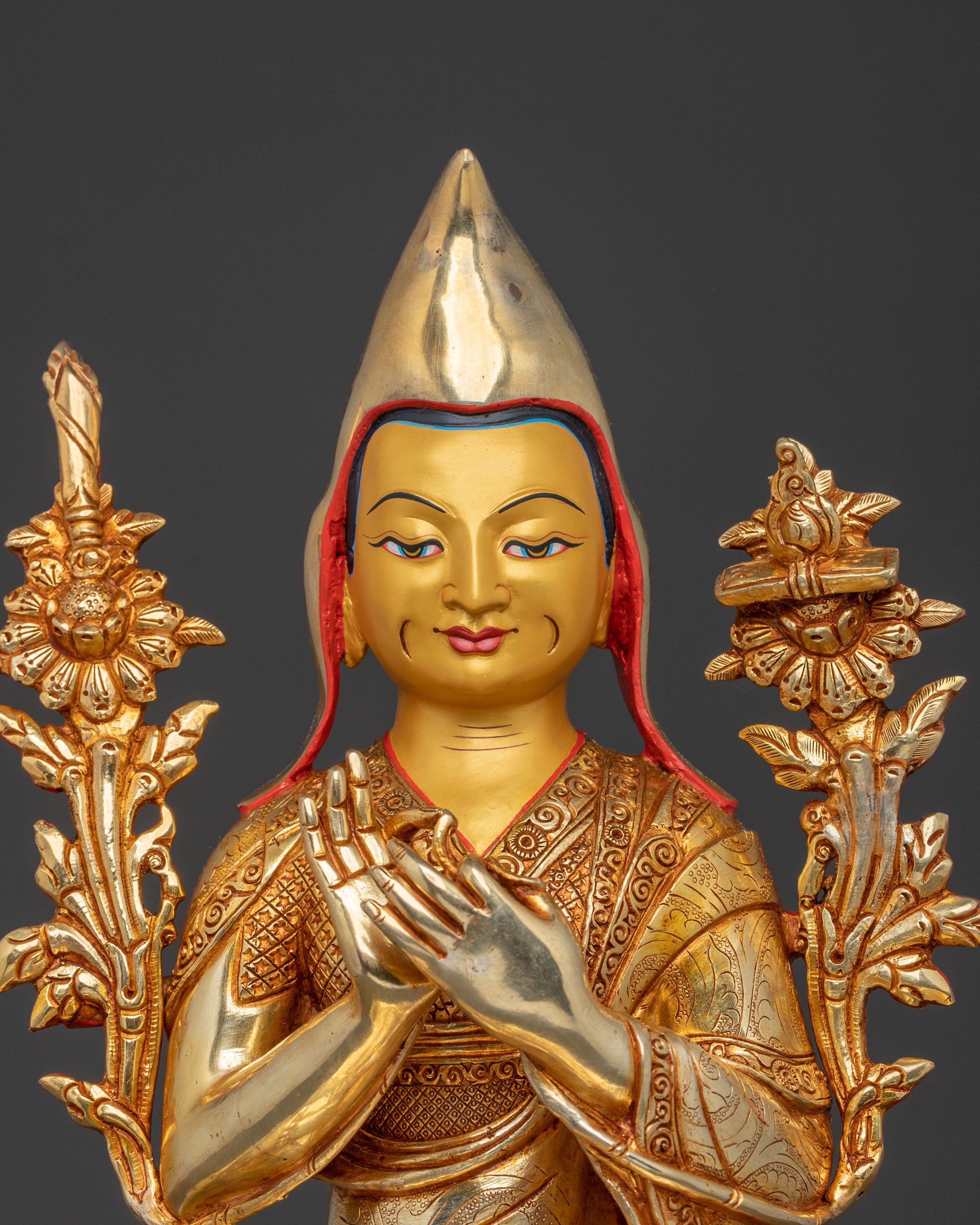 Tsongkhapa Statue with Disciples | Buddhist Master