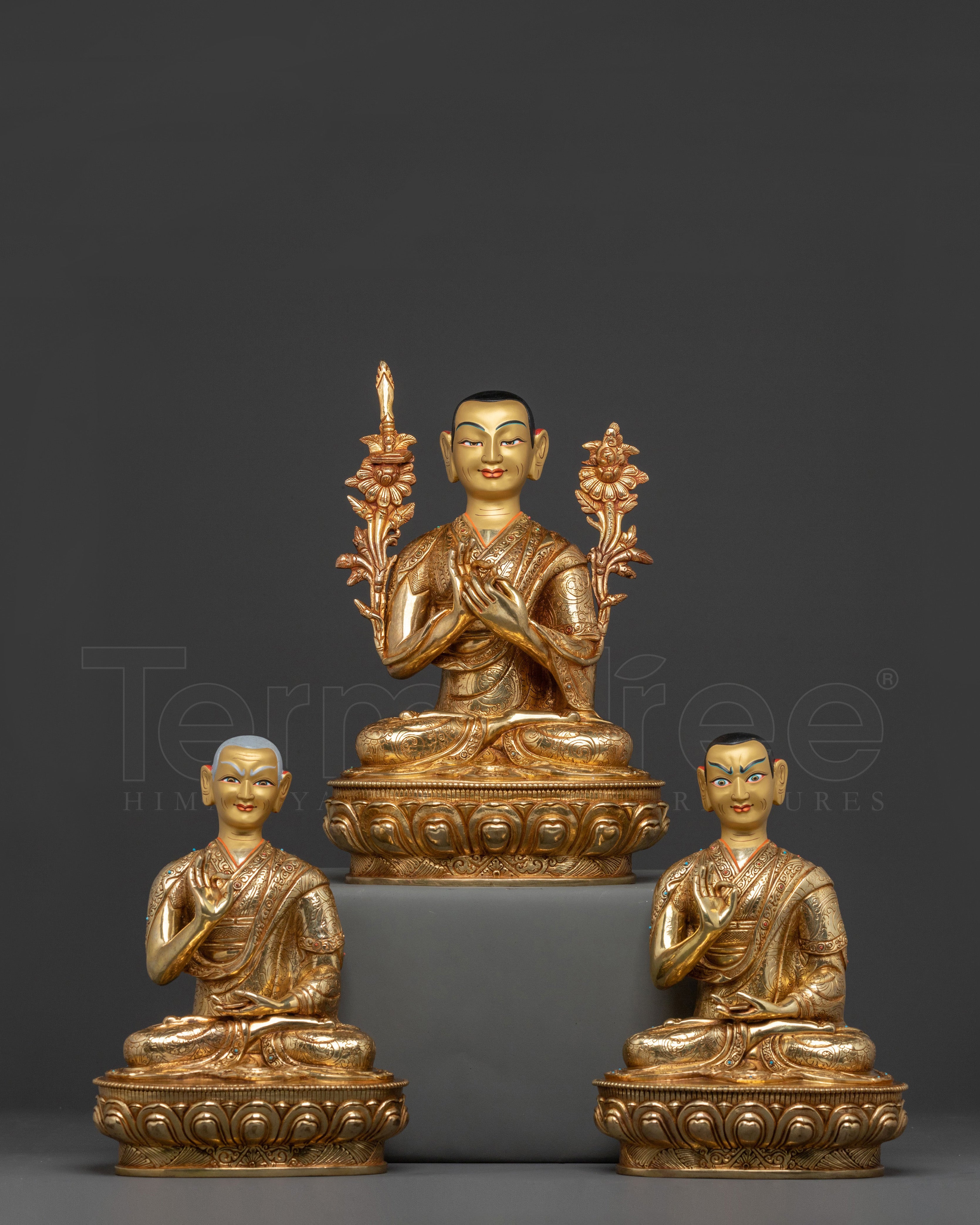 Tsongkhapa Statue with Disciples 