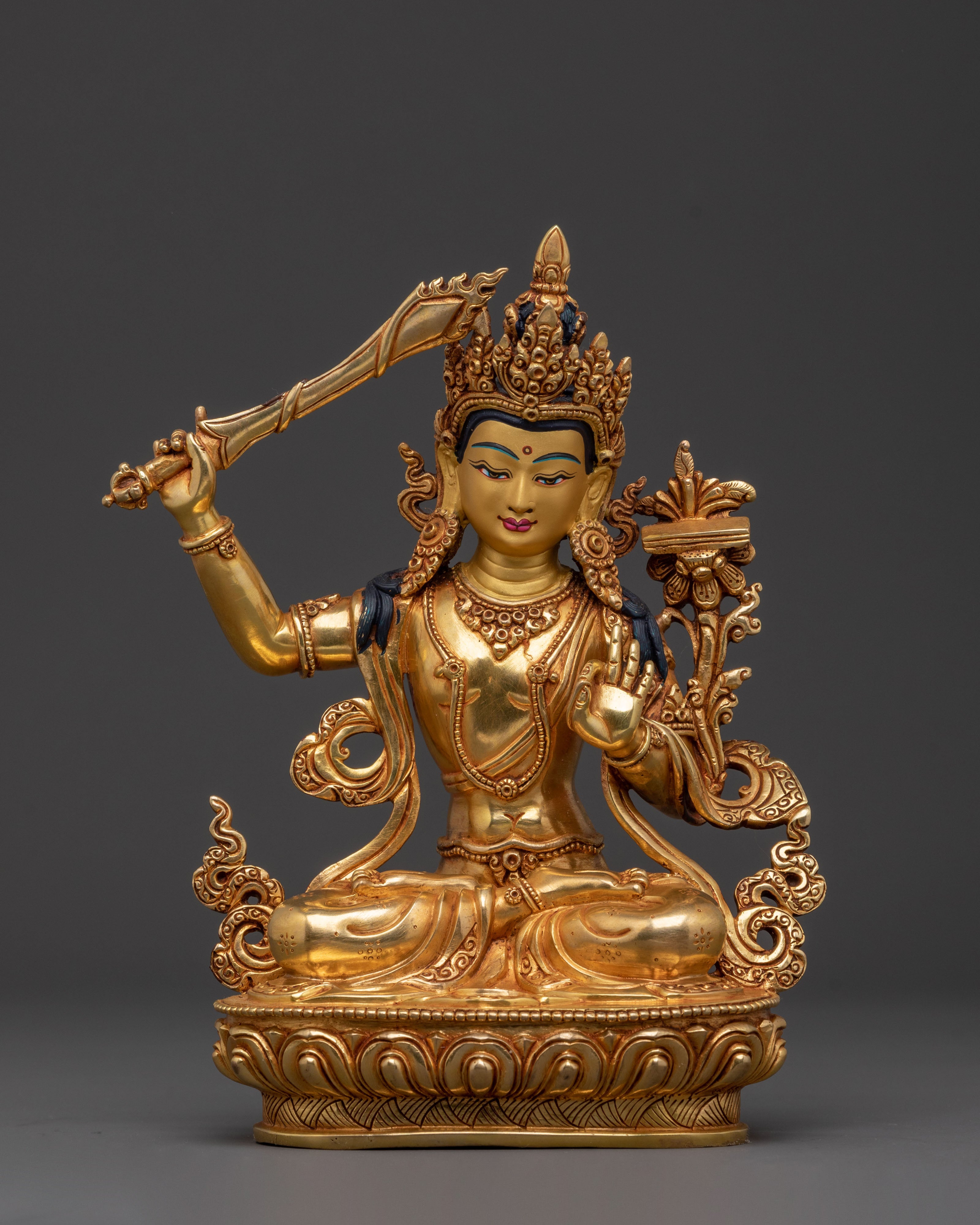 Manjushri copper statue 