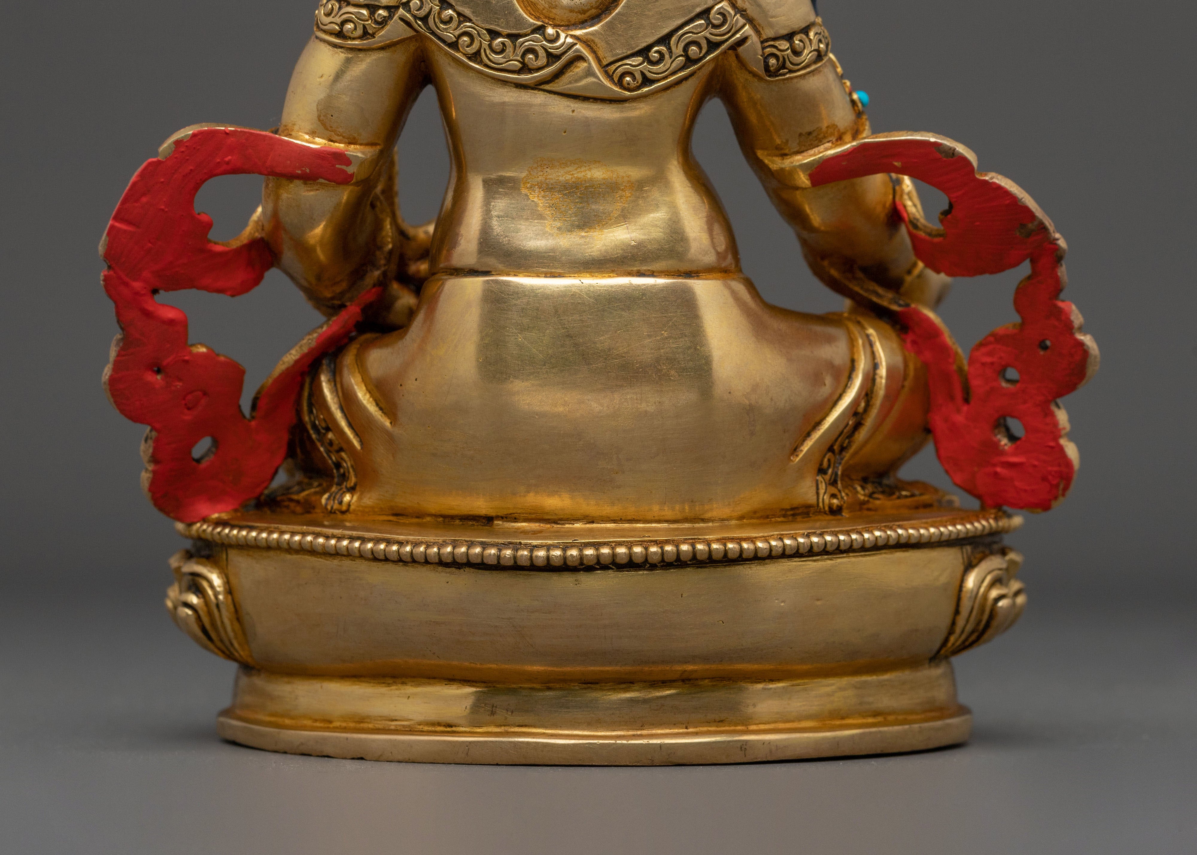Handcrafted Tibetan Wealth Deity Dzambhala Statue