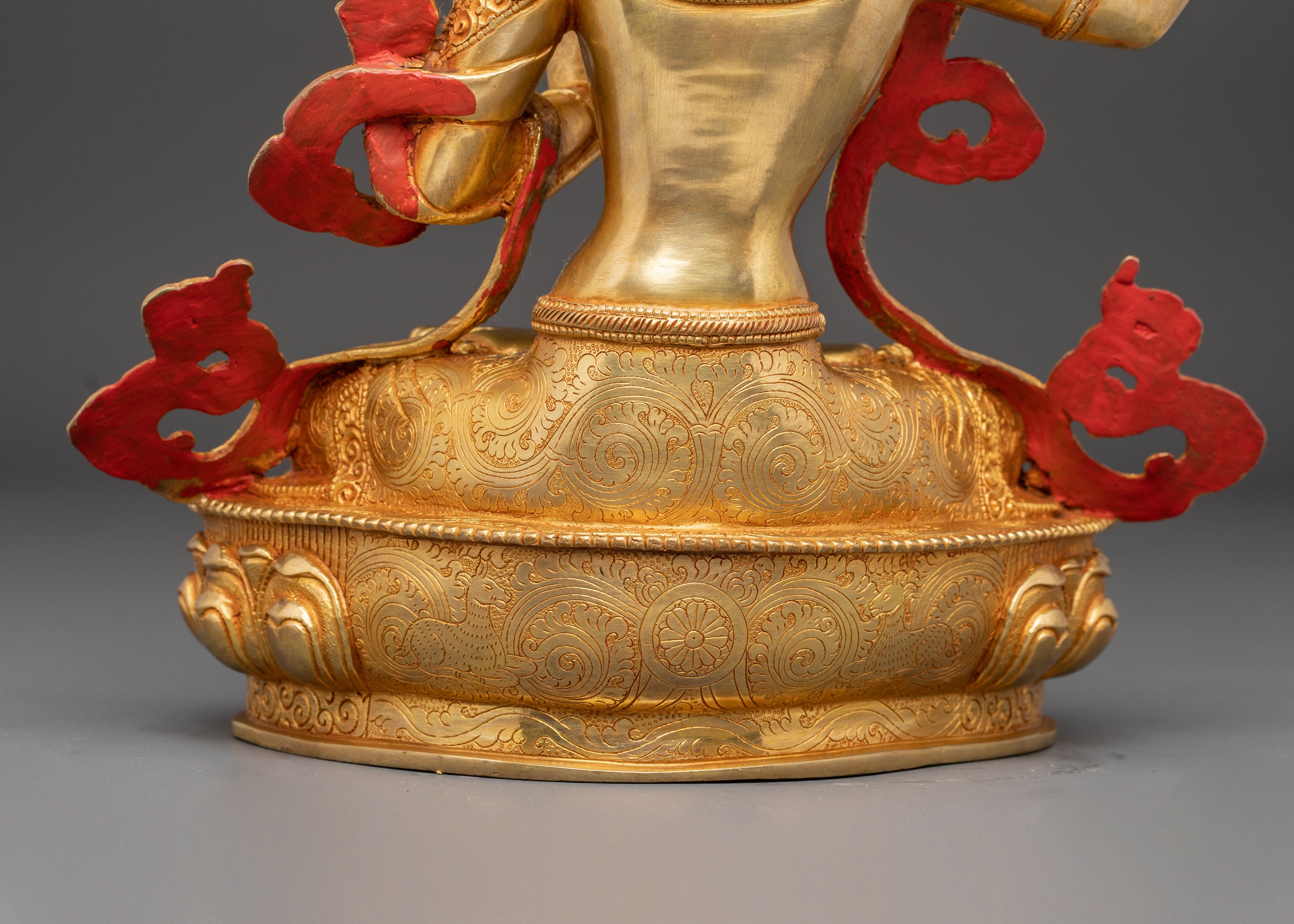 Manjushri Statue: The Flaming Sword | Buddhist Wisdom Idol
