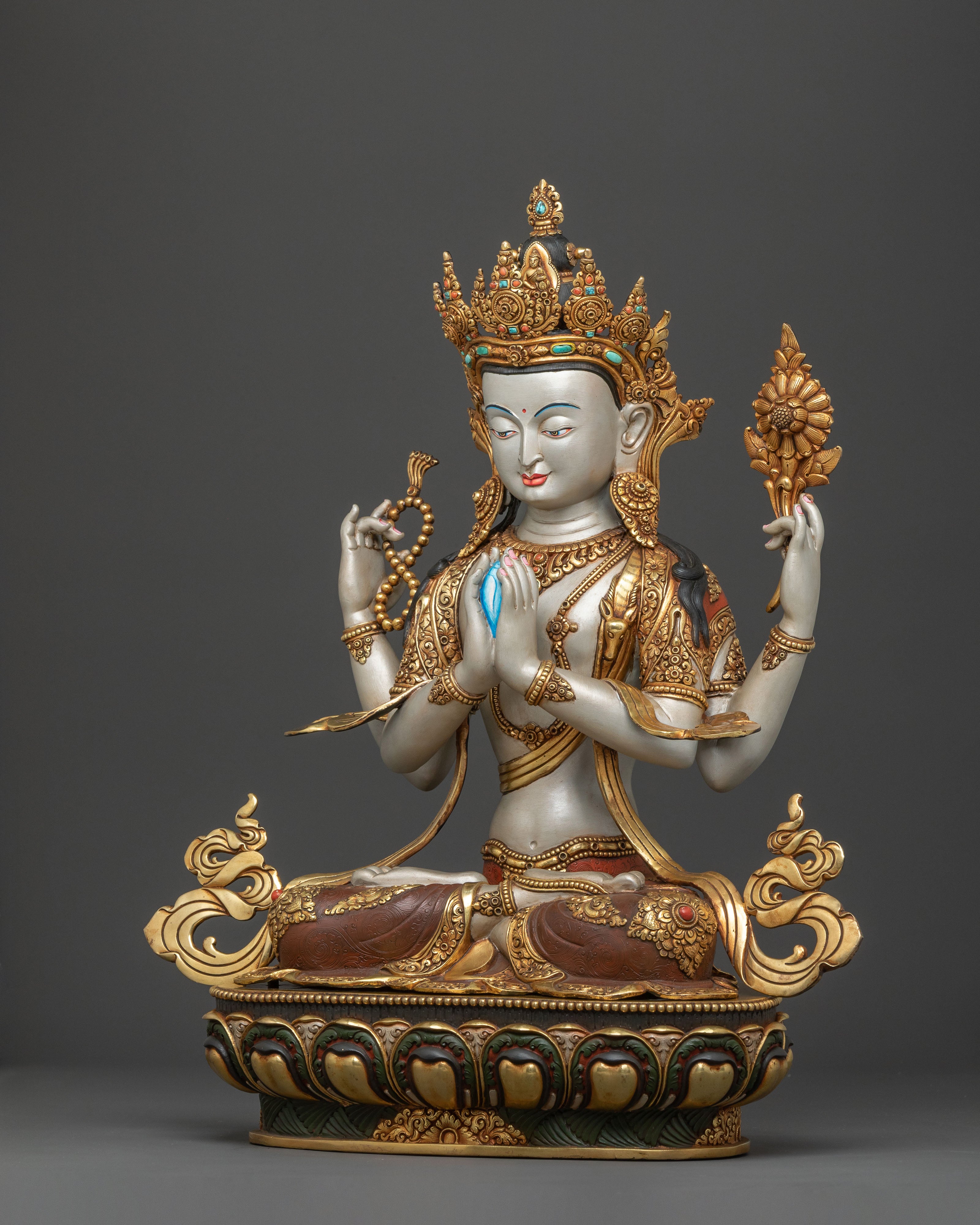 Avalokiteshvara Spiritual Figure for Altar Home Decor