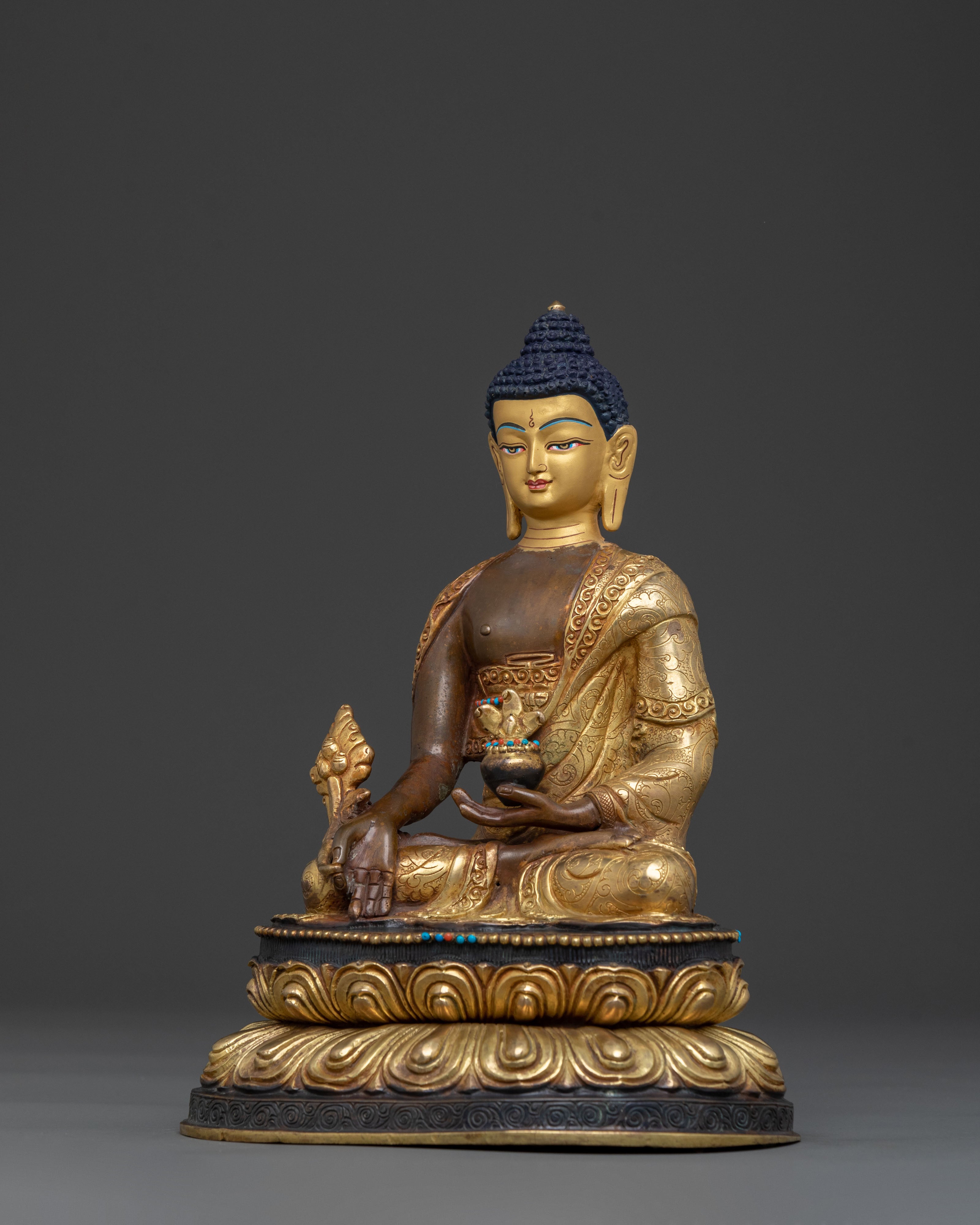 Medicine Buddha Longevity Blessing Statue