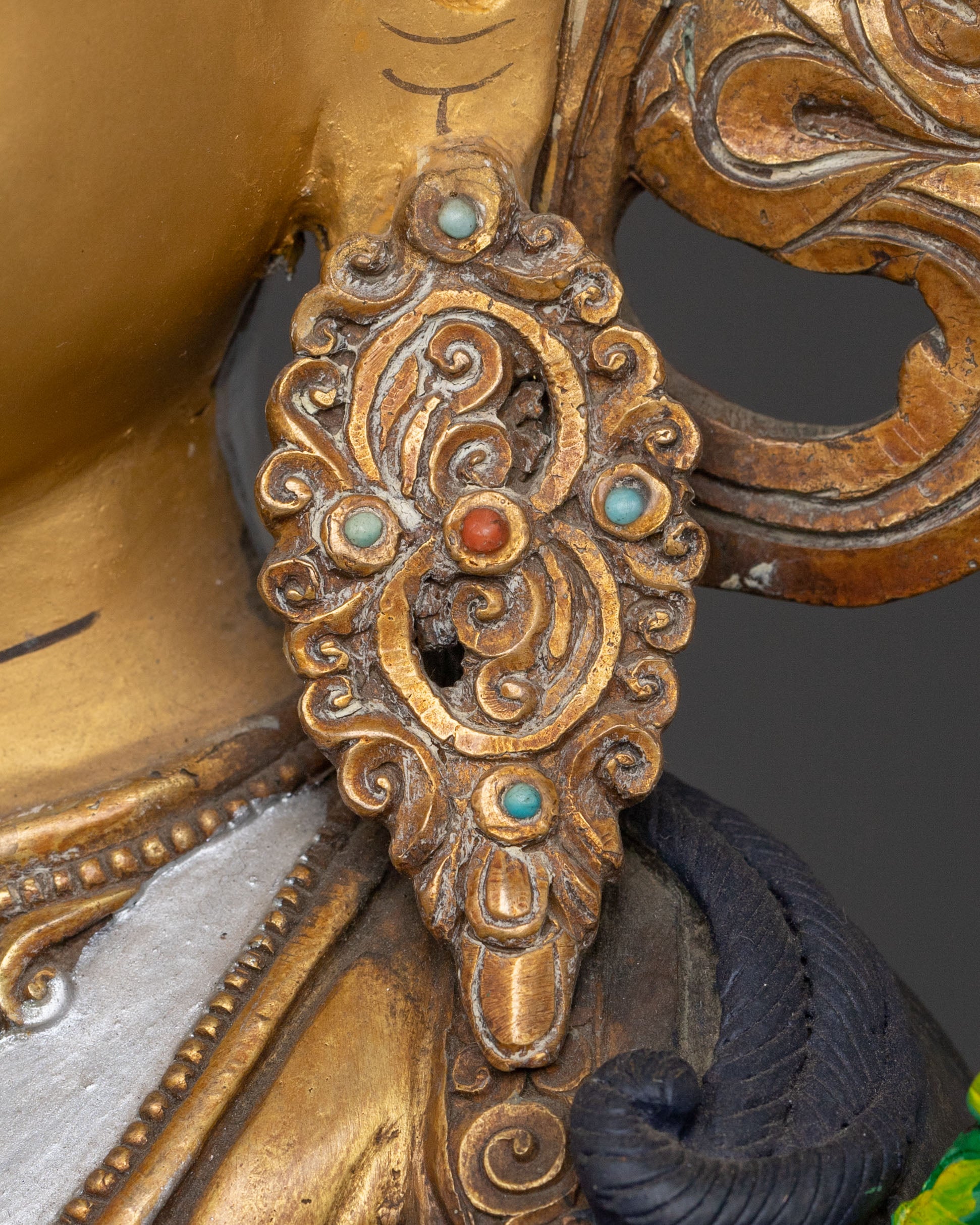 Statue of Seven Eyed White Tara Protector: Goddess of Healing
