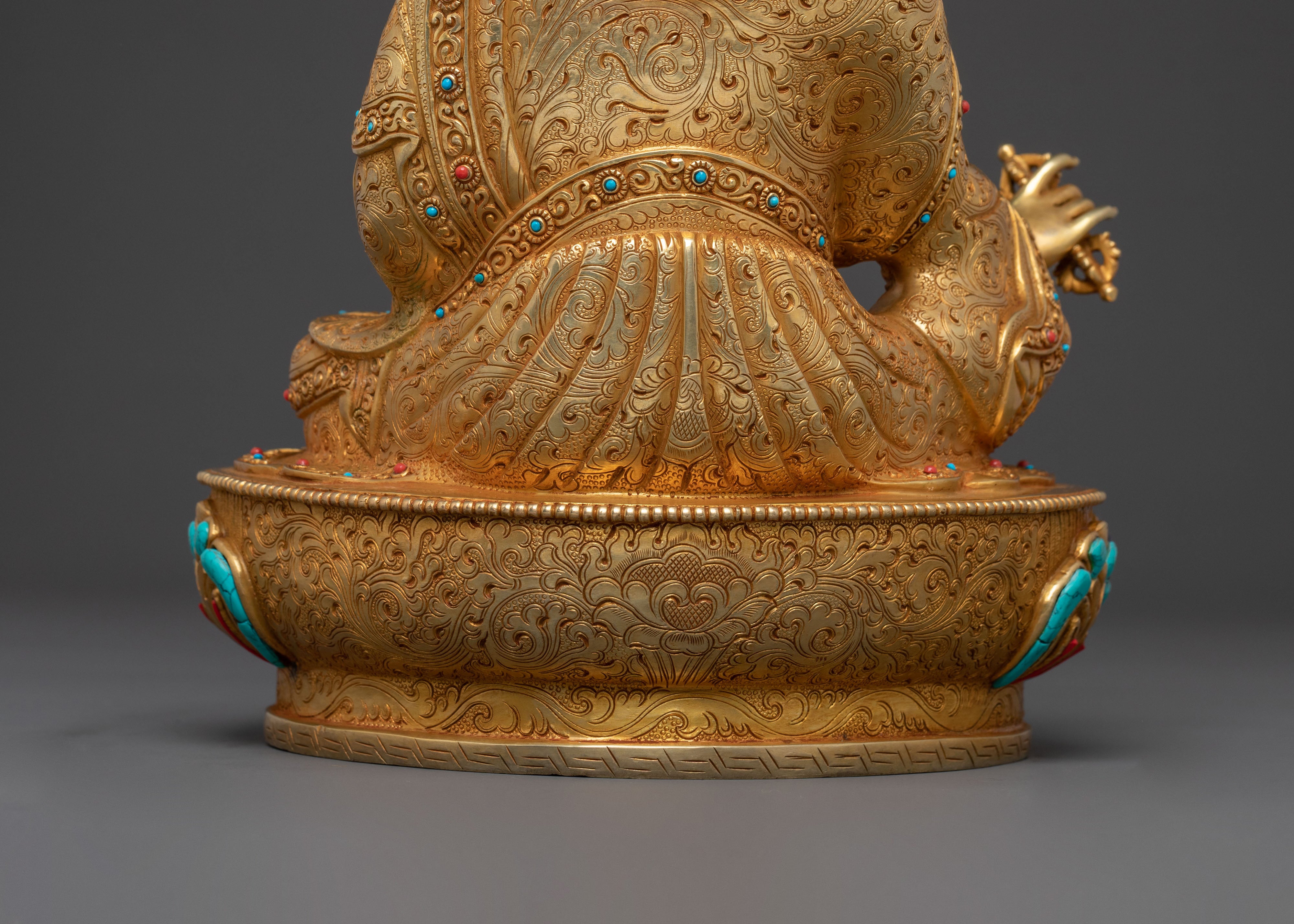 Guru Rinpoche Himalayan Sculpture | Buddhist Shrine Decor