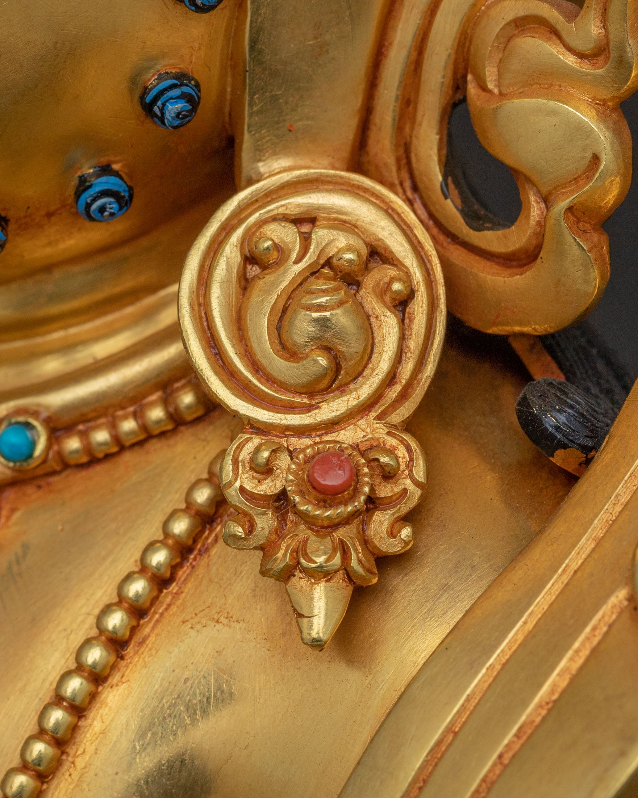 Yellow Dzambhala Wealth Deity Traditional Statue