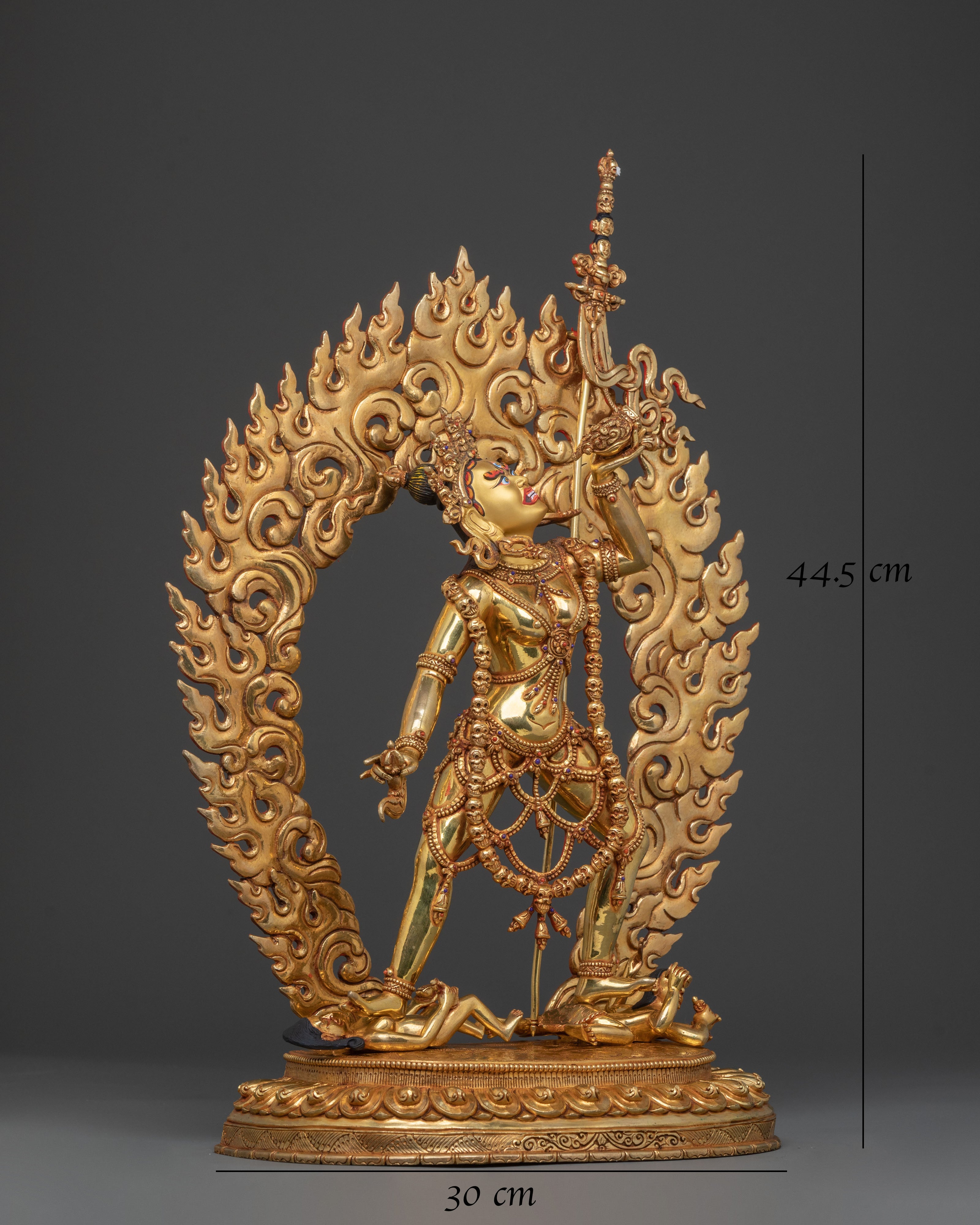 Vajrayogini Statue | 24K Gold Gilded Goddess