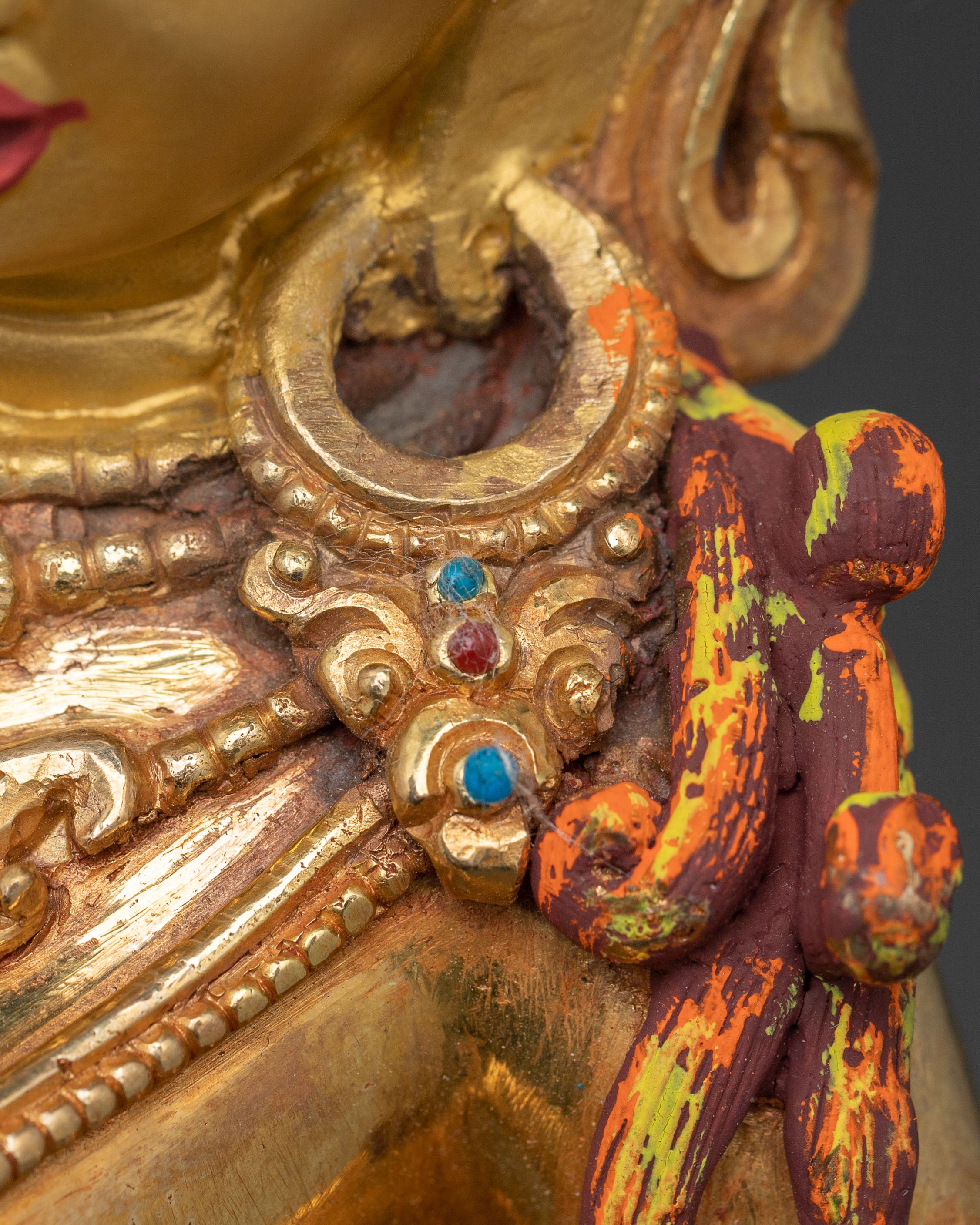 Dorje Phagmo Divine Sculpture: 24K Golden Figure