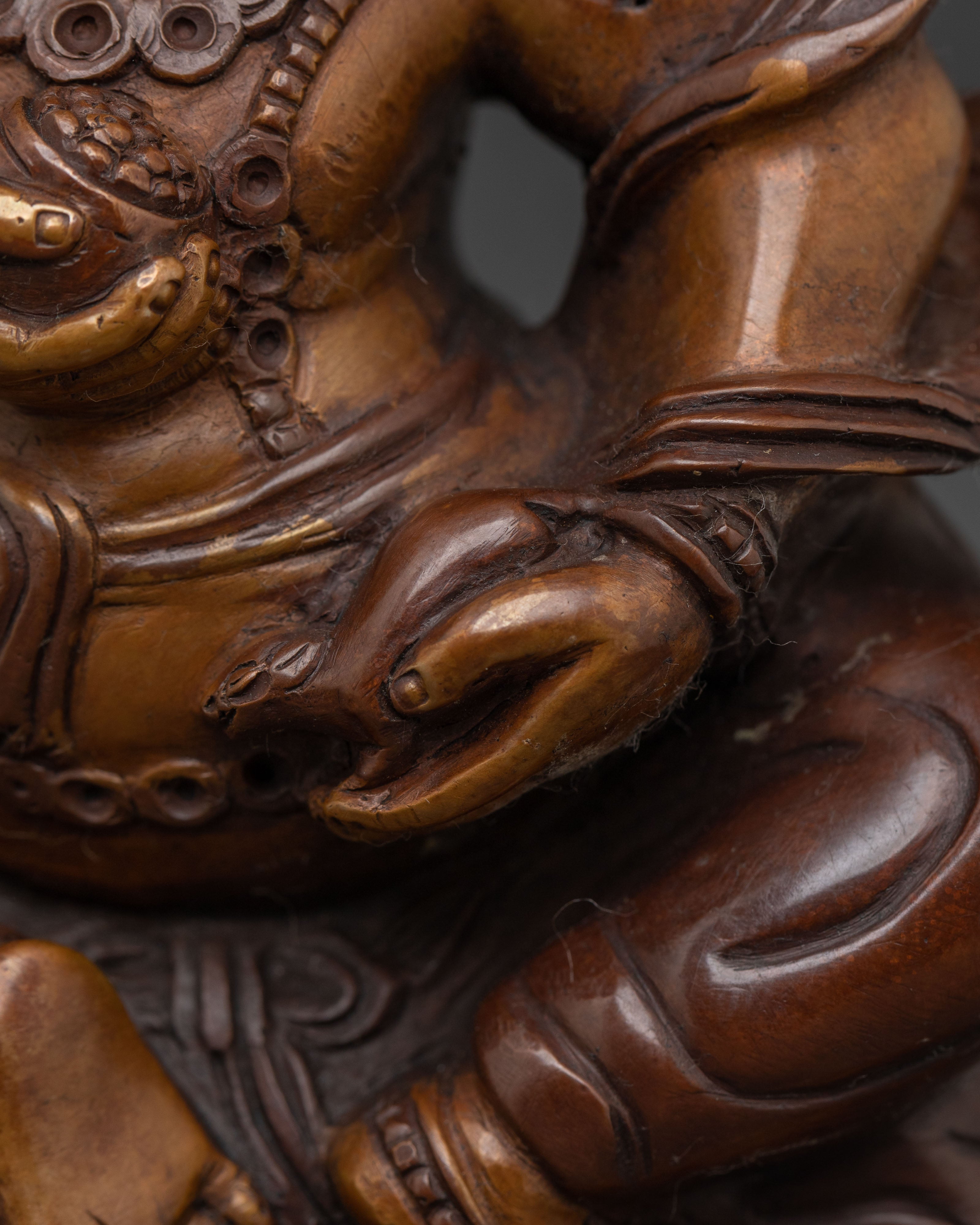 Handcrafted Dzambhala Spiritual Statue | Wealth Deity