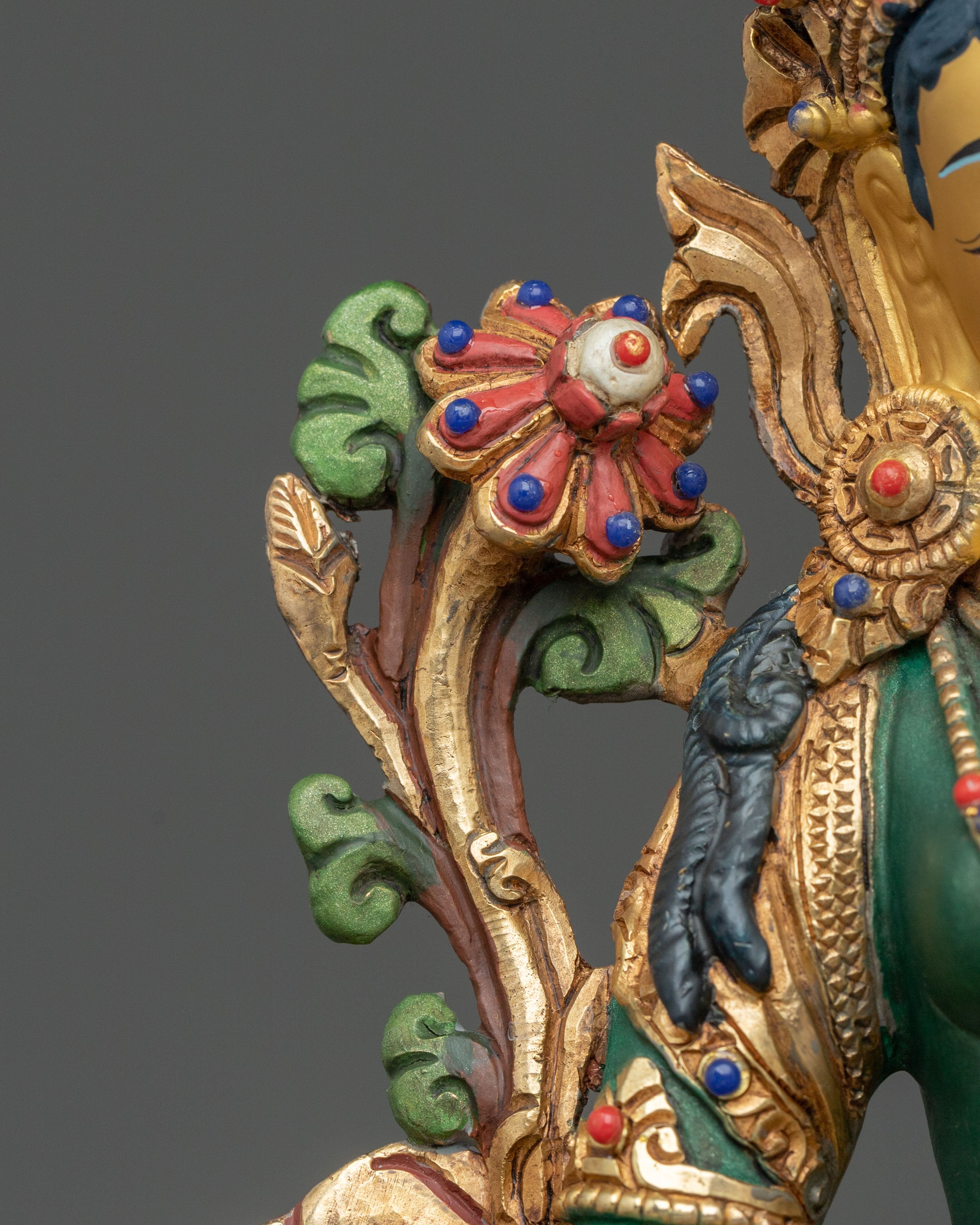 Green Tara Sculpture | Guardian Figurine for Protection