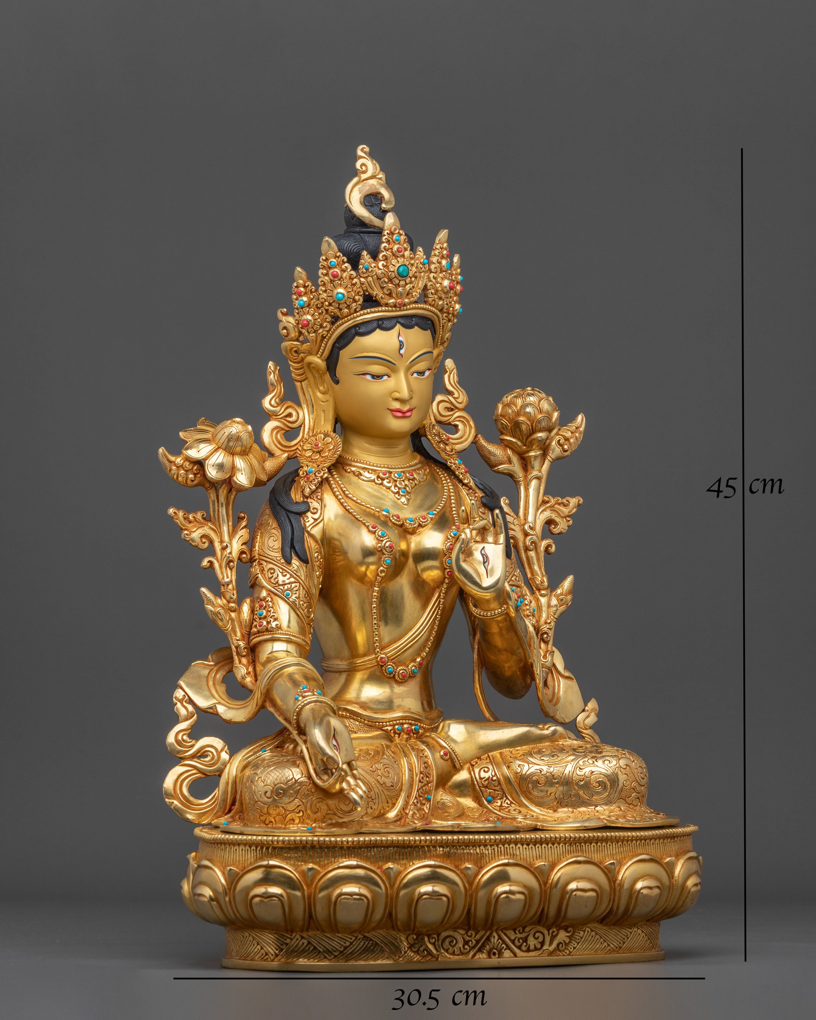 White Tara Spiritual Statue | Sapta Lochani Tara