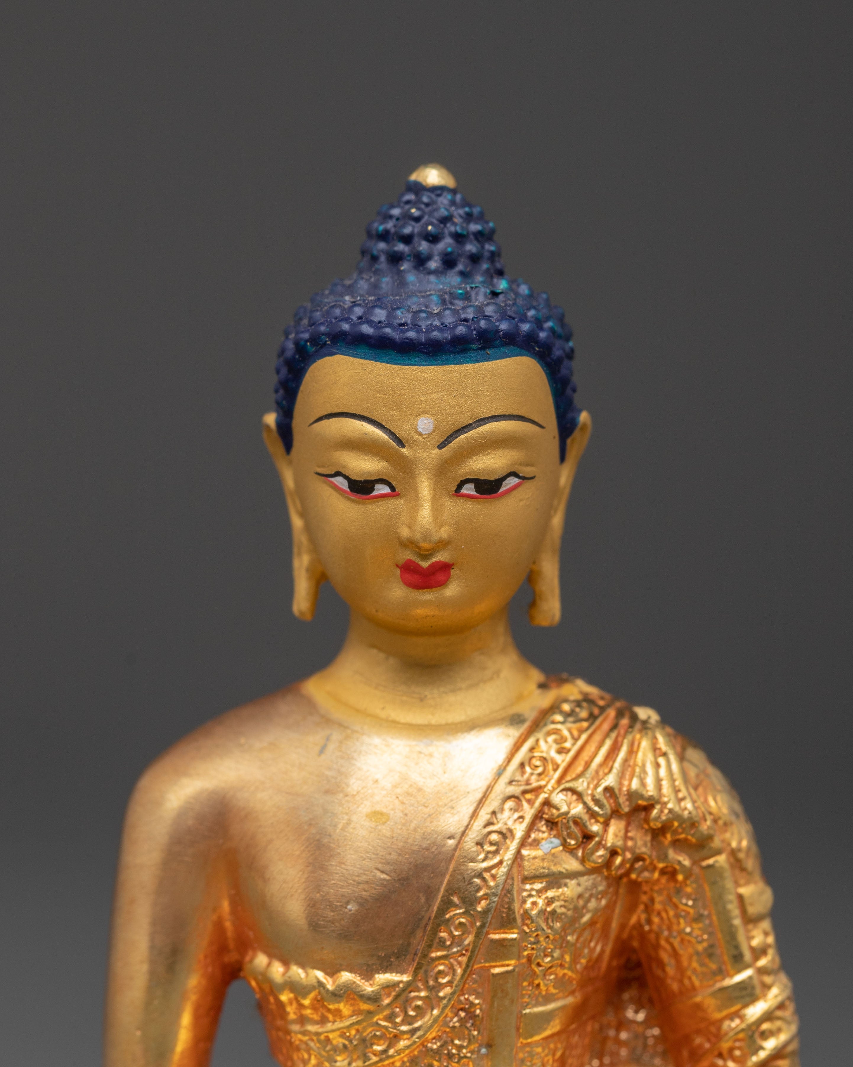 Amitabha Pure Land Buddha Statue | Gold Gilded Copper Buddhist Figurine