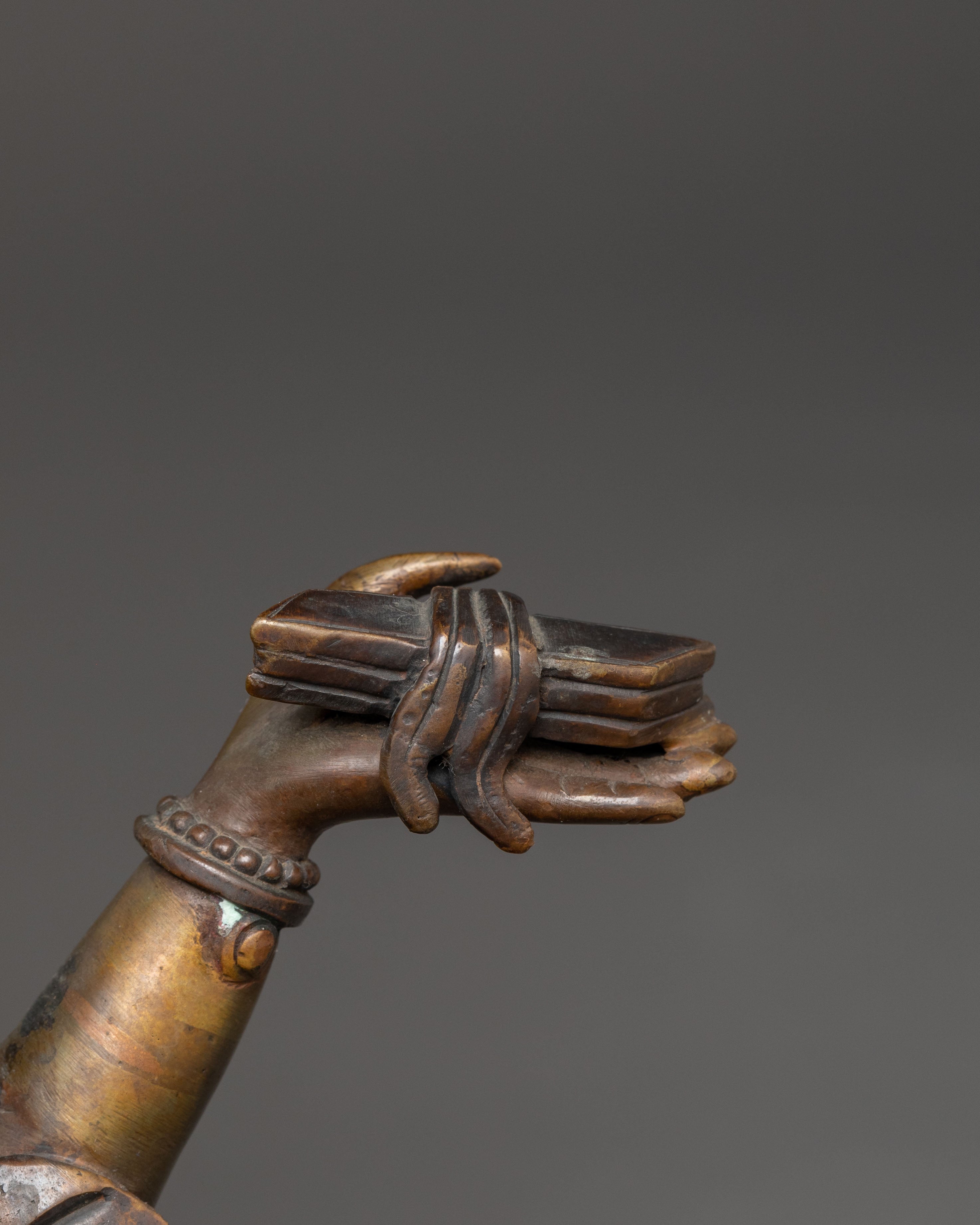 Handcrafted Prajna Paramita Oxidized Copper Statue | Perfect for Meditation