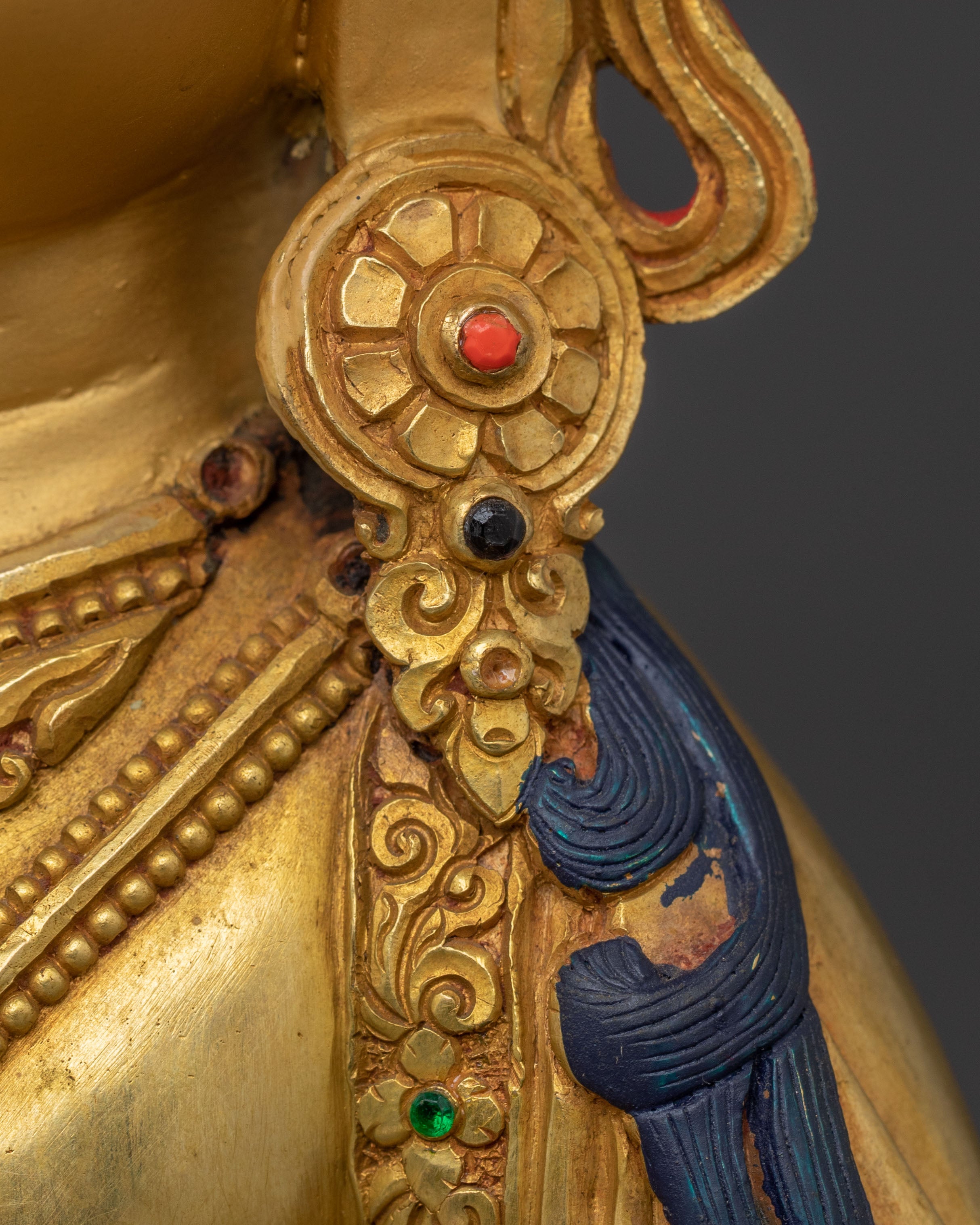Golden Statue of Divine Vajrasattva | 24k Gold Gilded