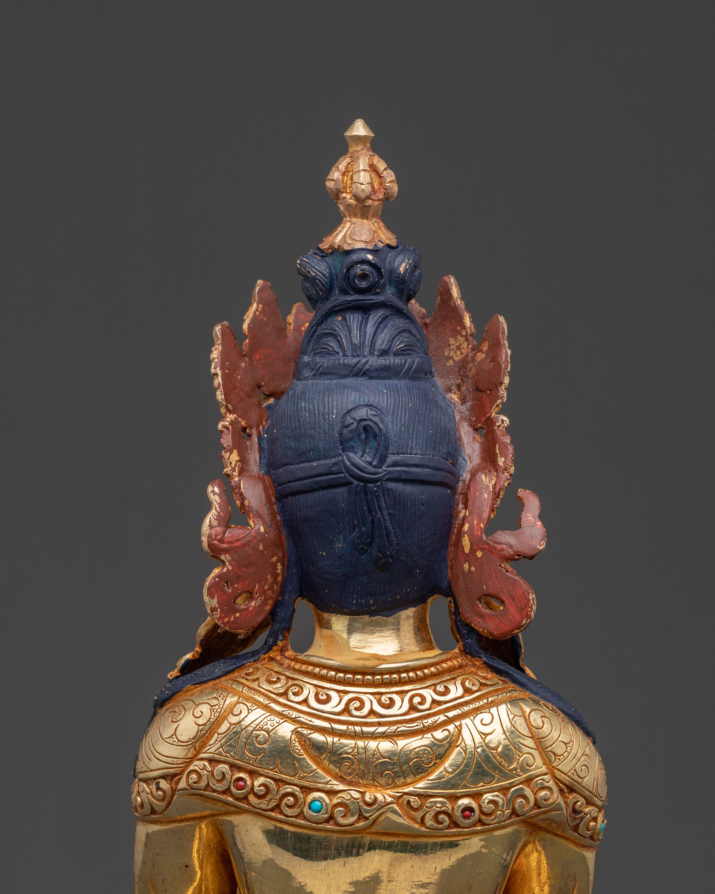 Buddha Vajradhara Copper Statue - Hand-Gilded Reverence