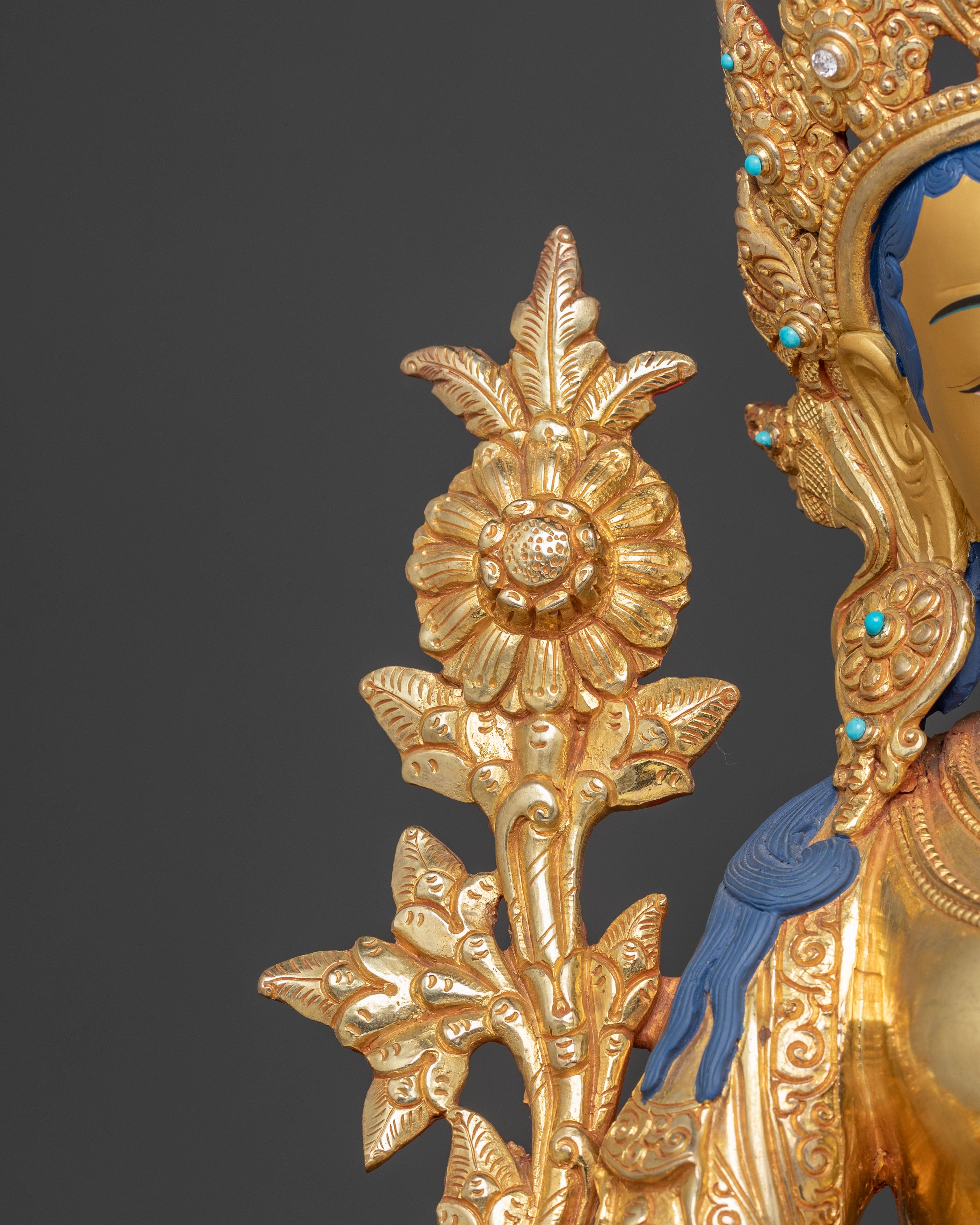 White Tara Golden Statue | The Divine Embodiment of Compassion