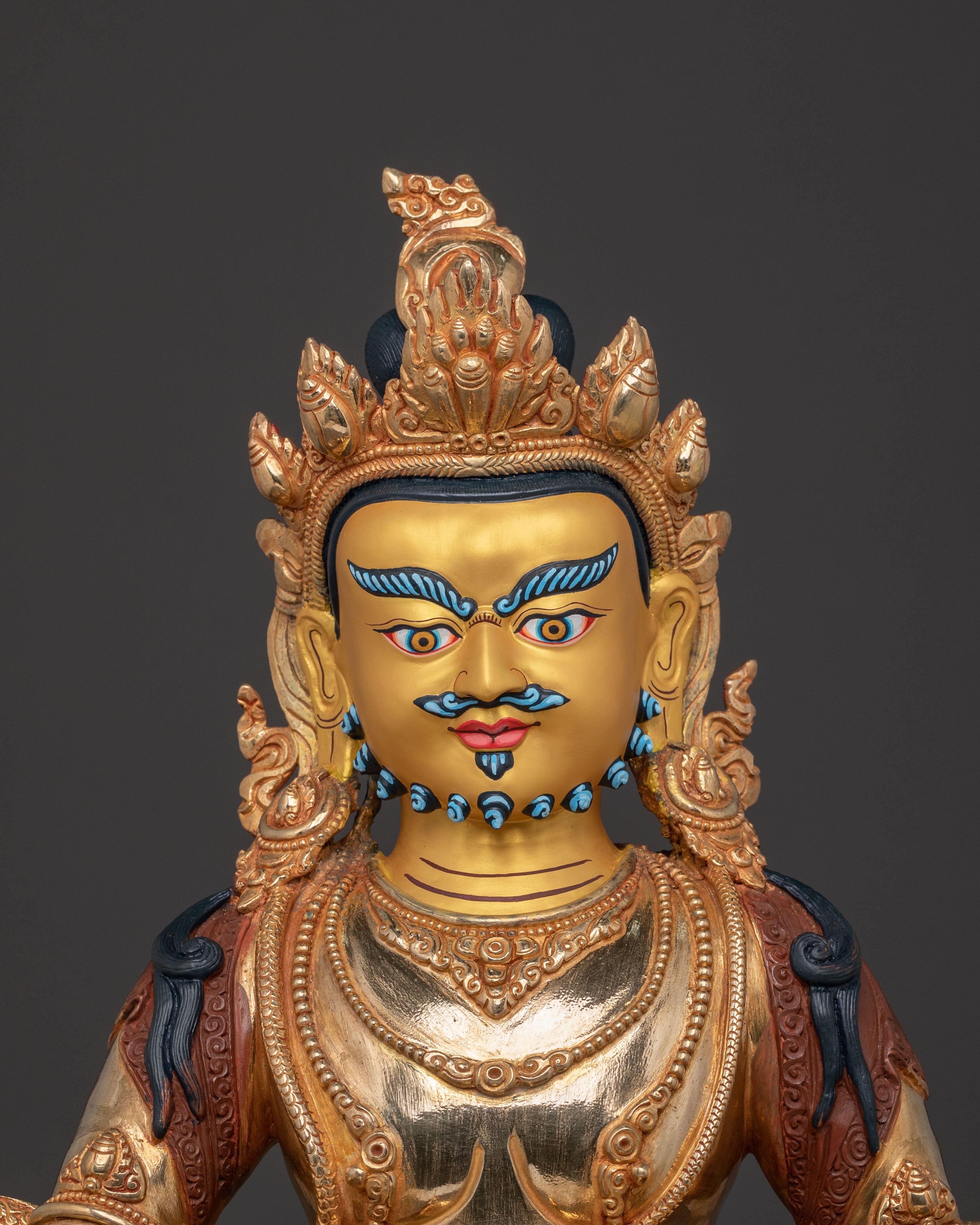 Golden Dzambhala Prosperity Statue | Handcrafted in Nepal