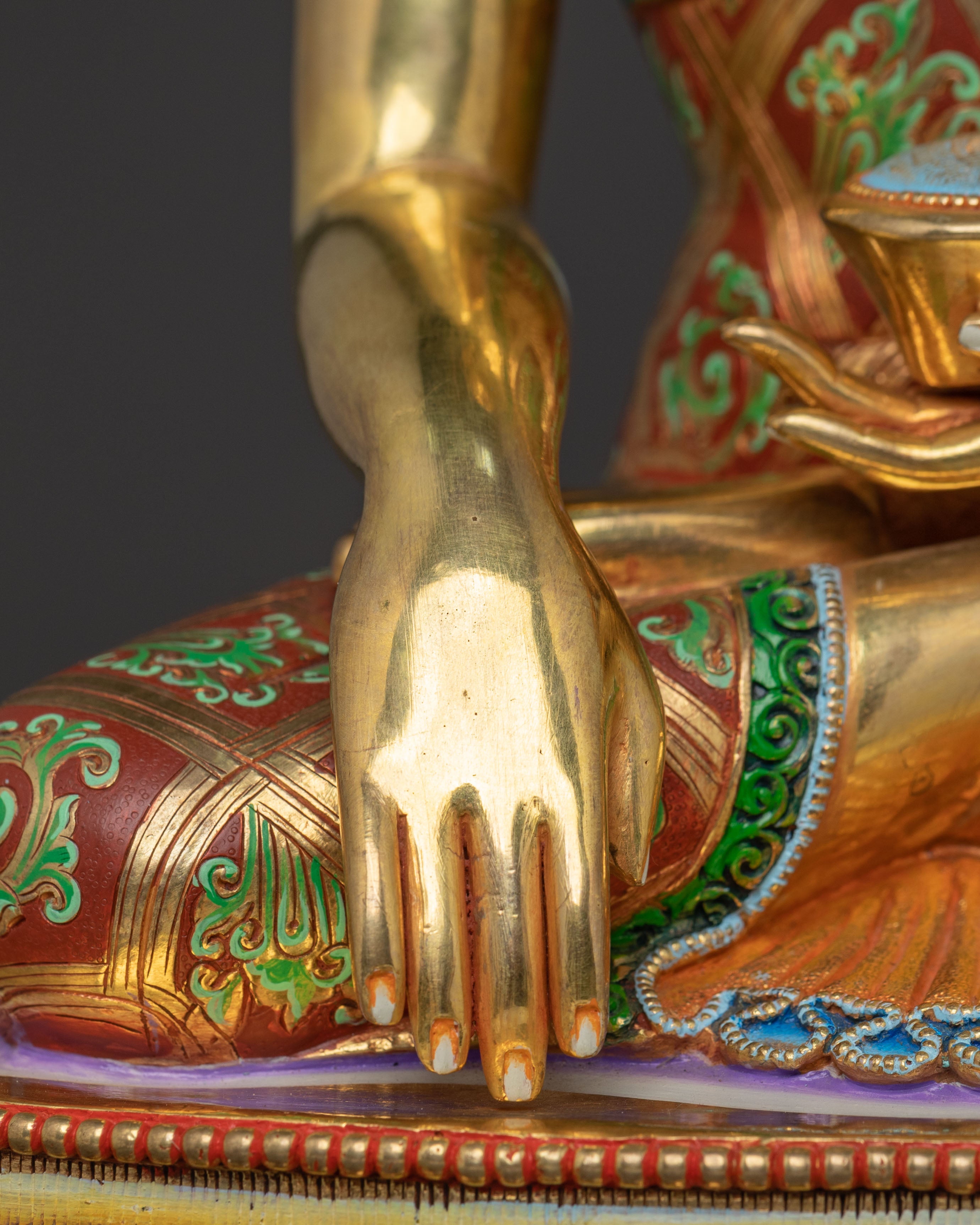 Shakyamuni Buddha 24k Gold Gilded Enlightenment Icon