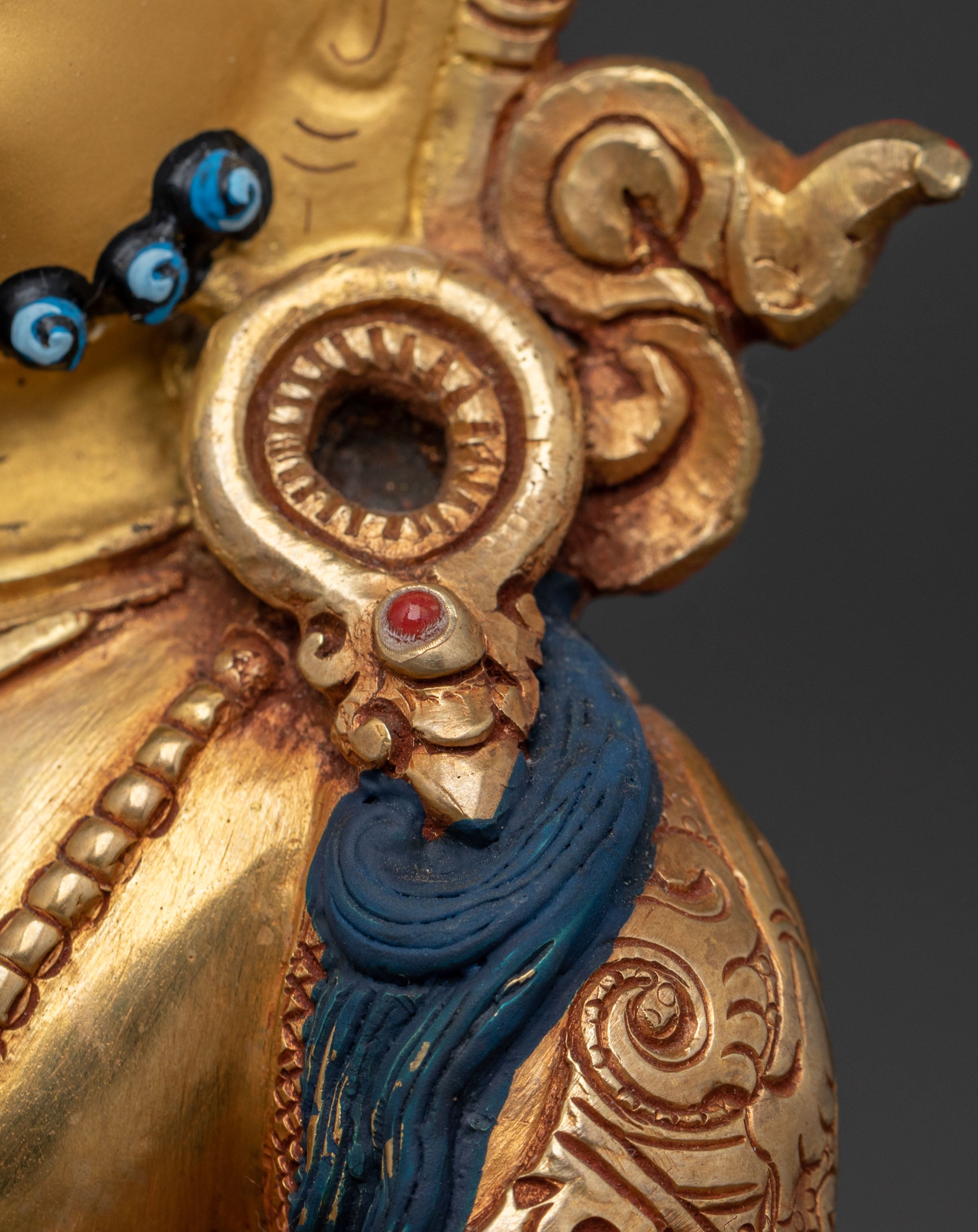 Handcrafted Dzambhala Spiritual Statue | Wealth Deity