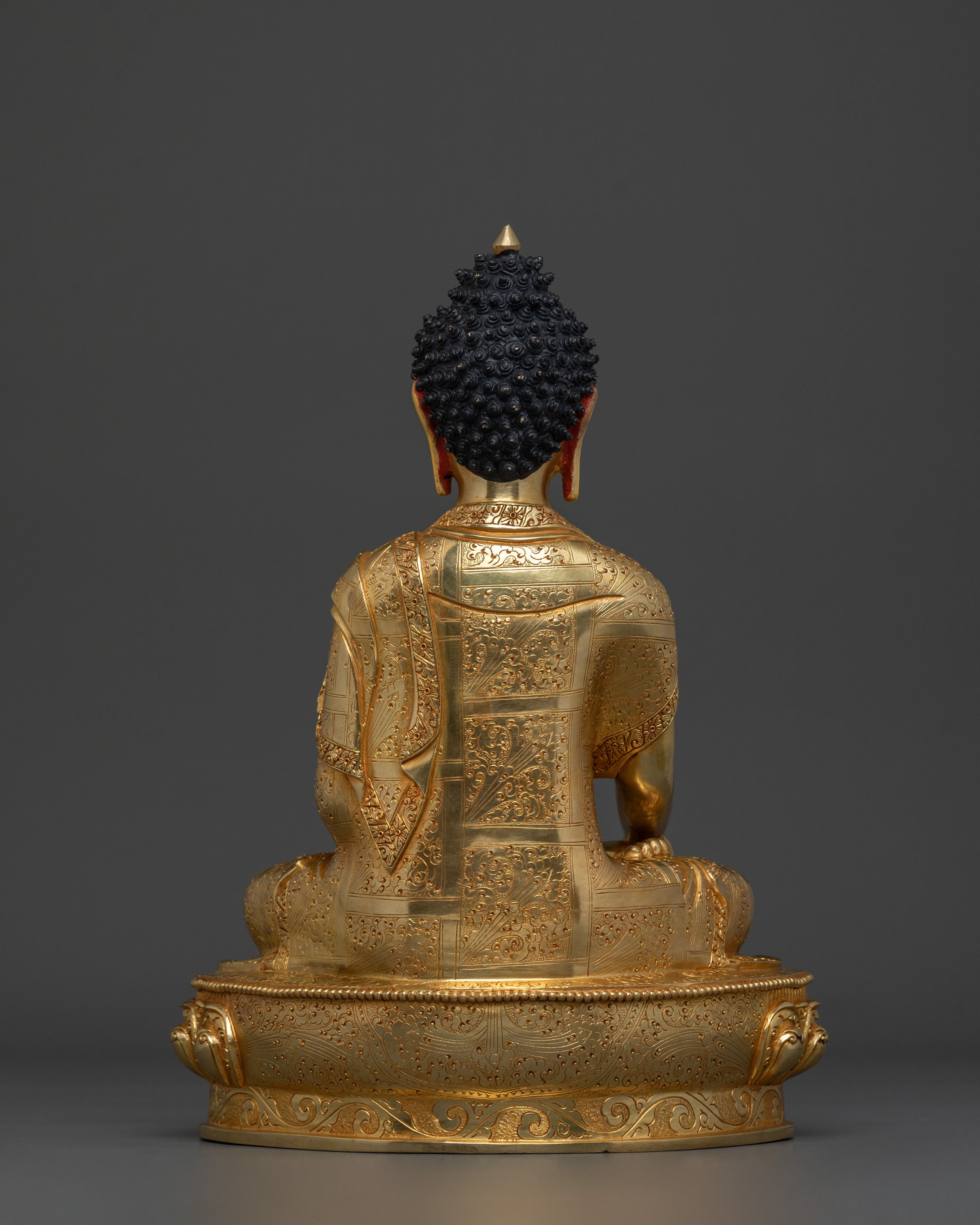 Hand Carved Shakyamuni Buddha Traditional Statue