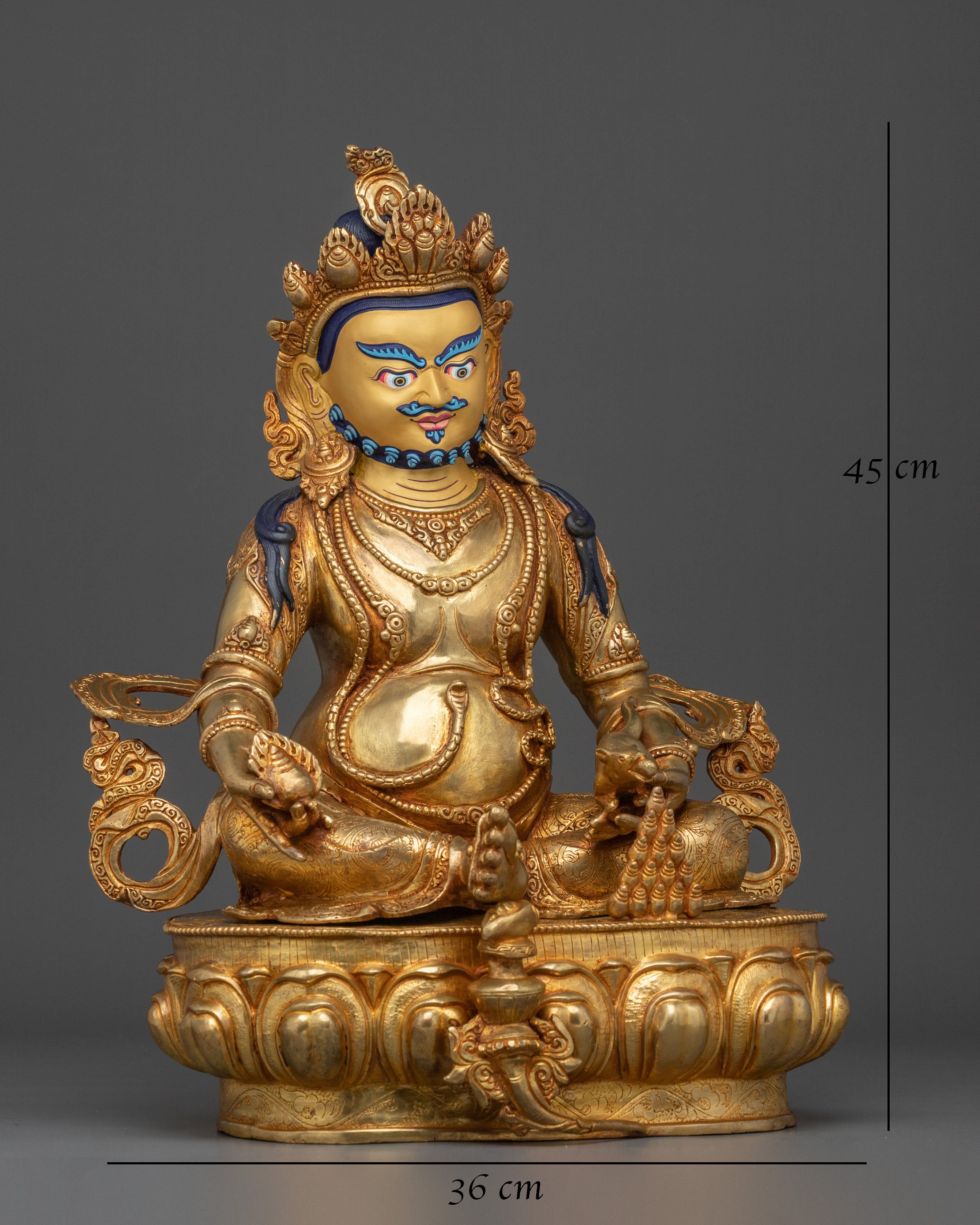 Tibetan Wealth God Dzambhala Sculpture | Representing Abundance