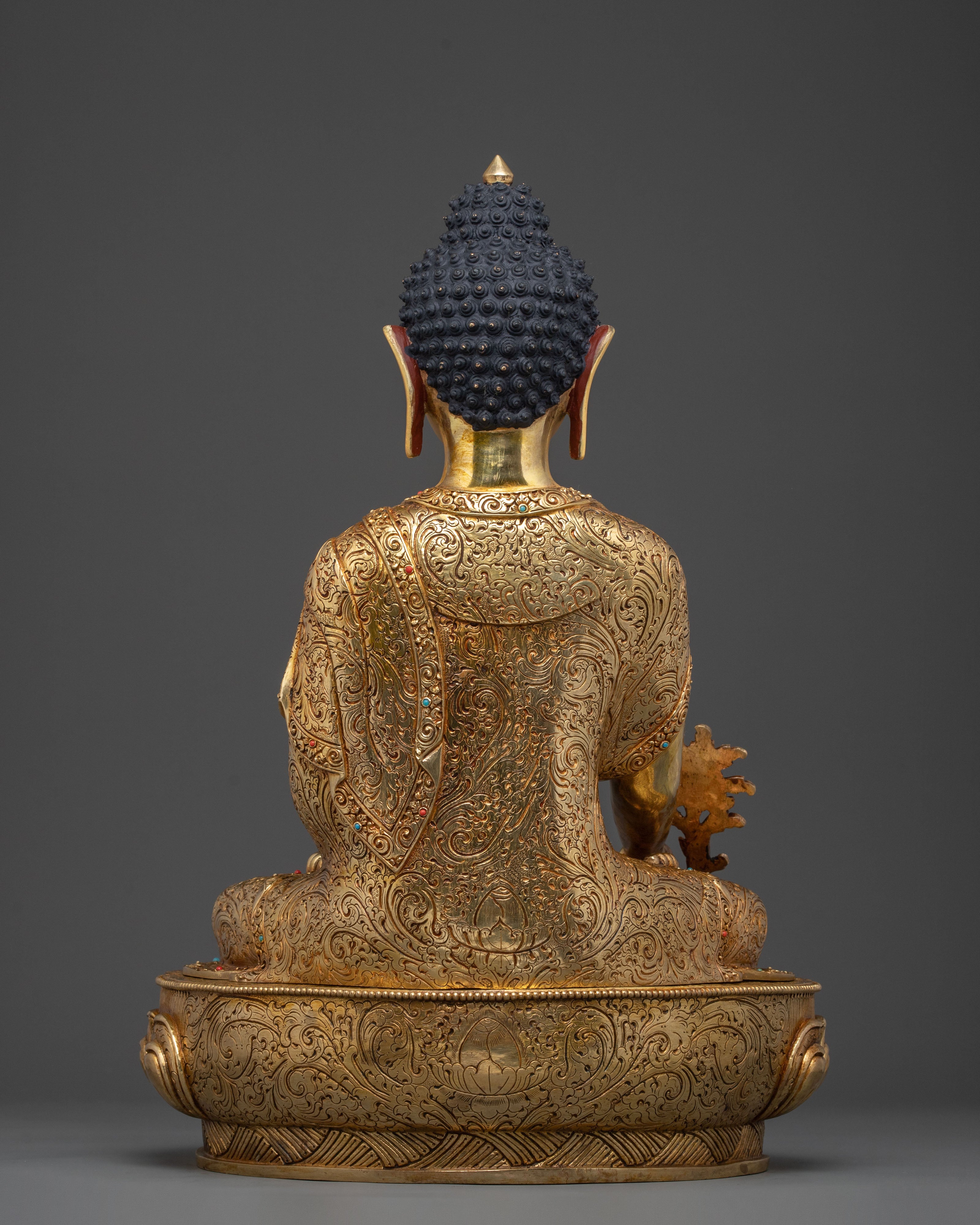 Medicine Buddha Golden Statue | Spiritual Healing