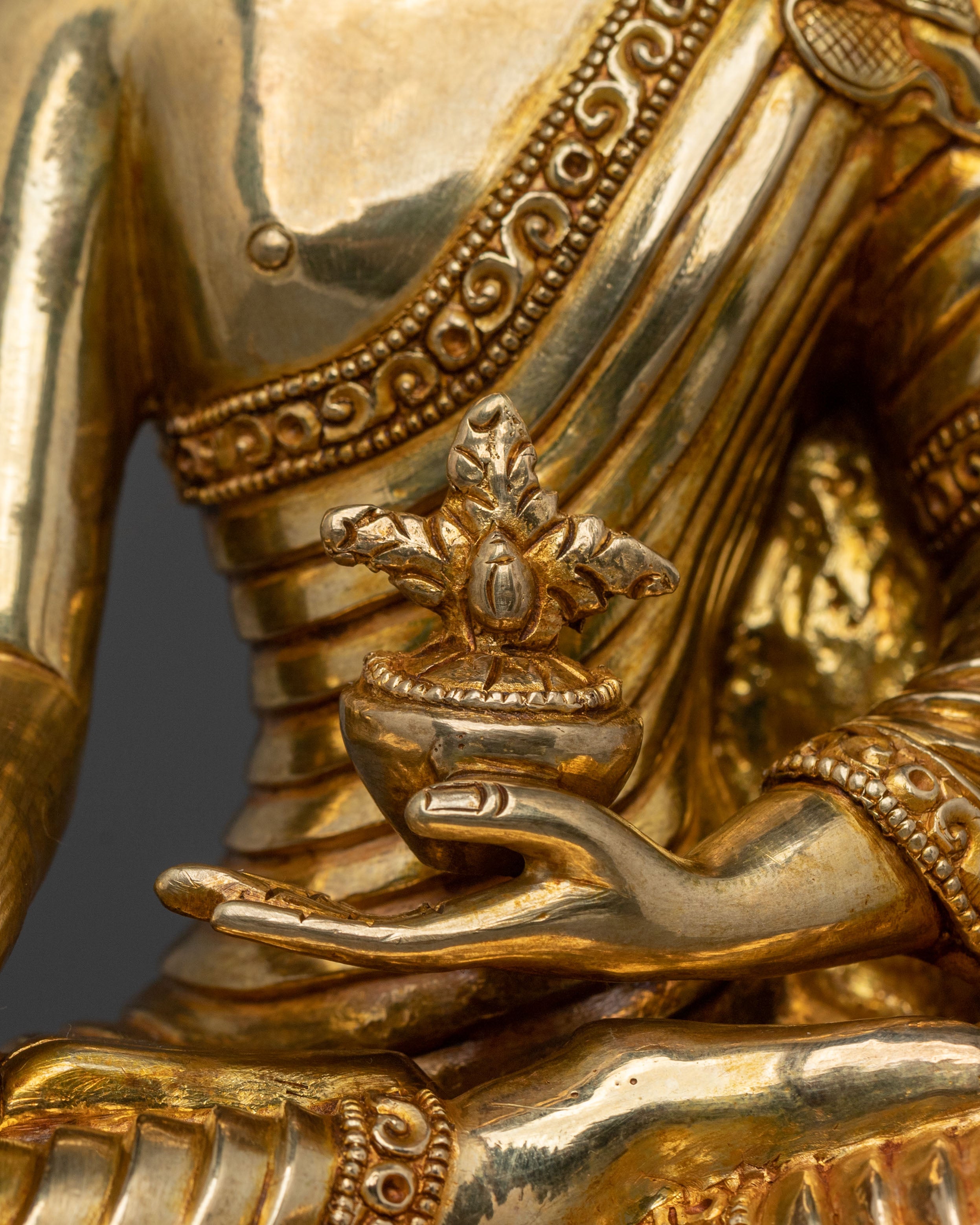 Tibetan Statue of Medicine Buddha | Buddha of Healing & Compassion