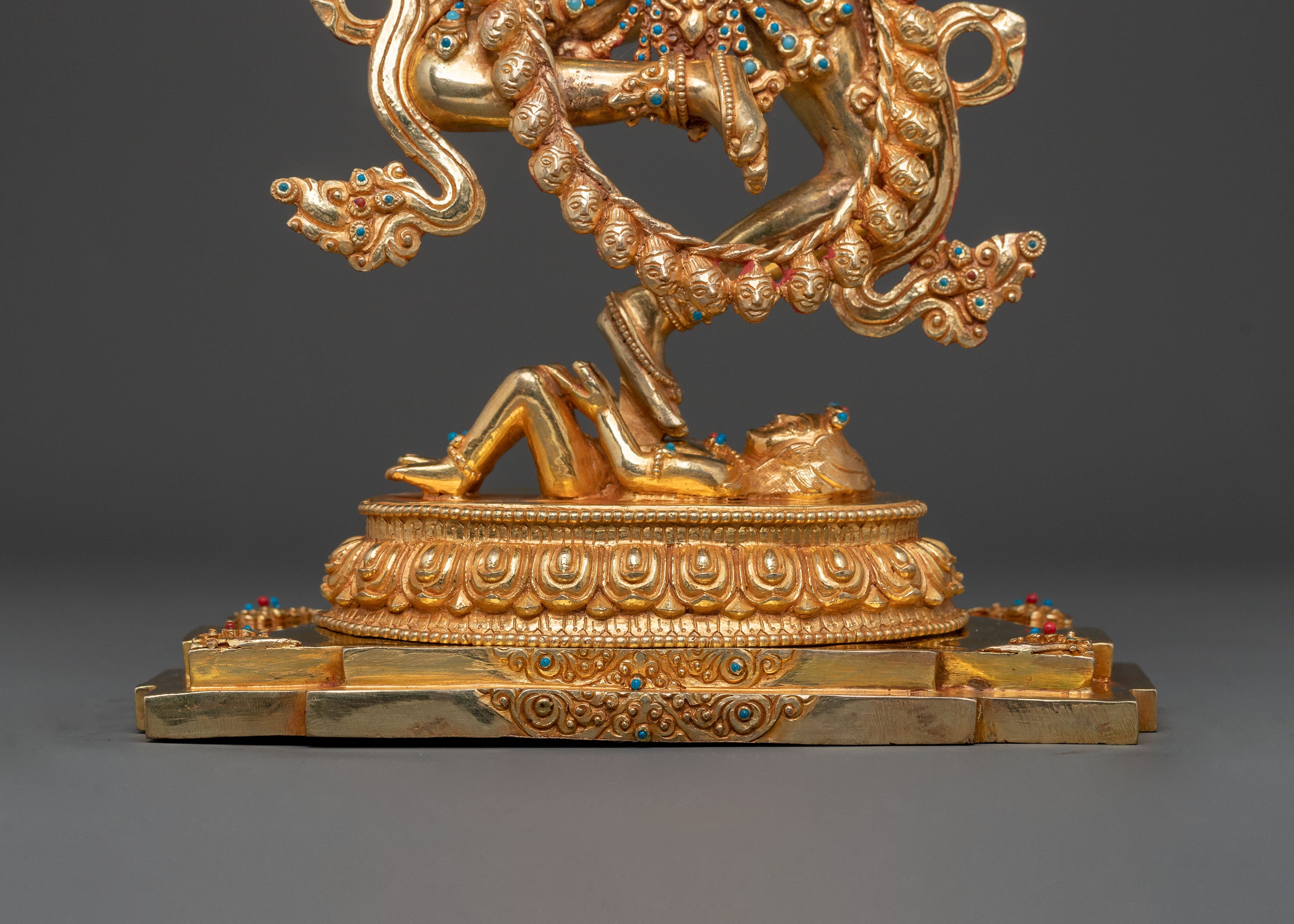 Dorje Phagmo Divine Sculpture: 24K Golden Figure