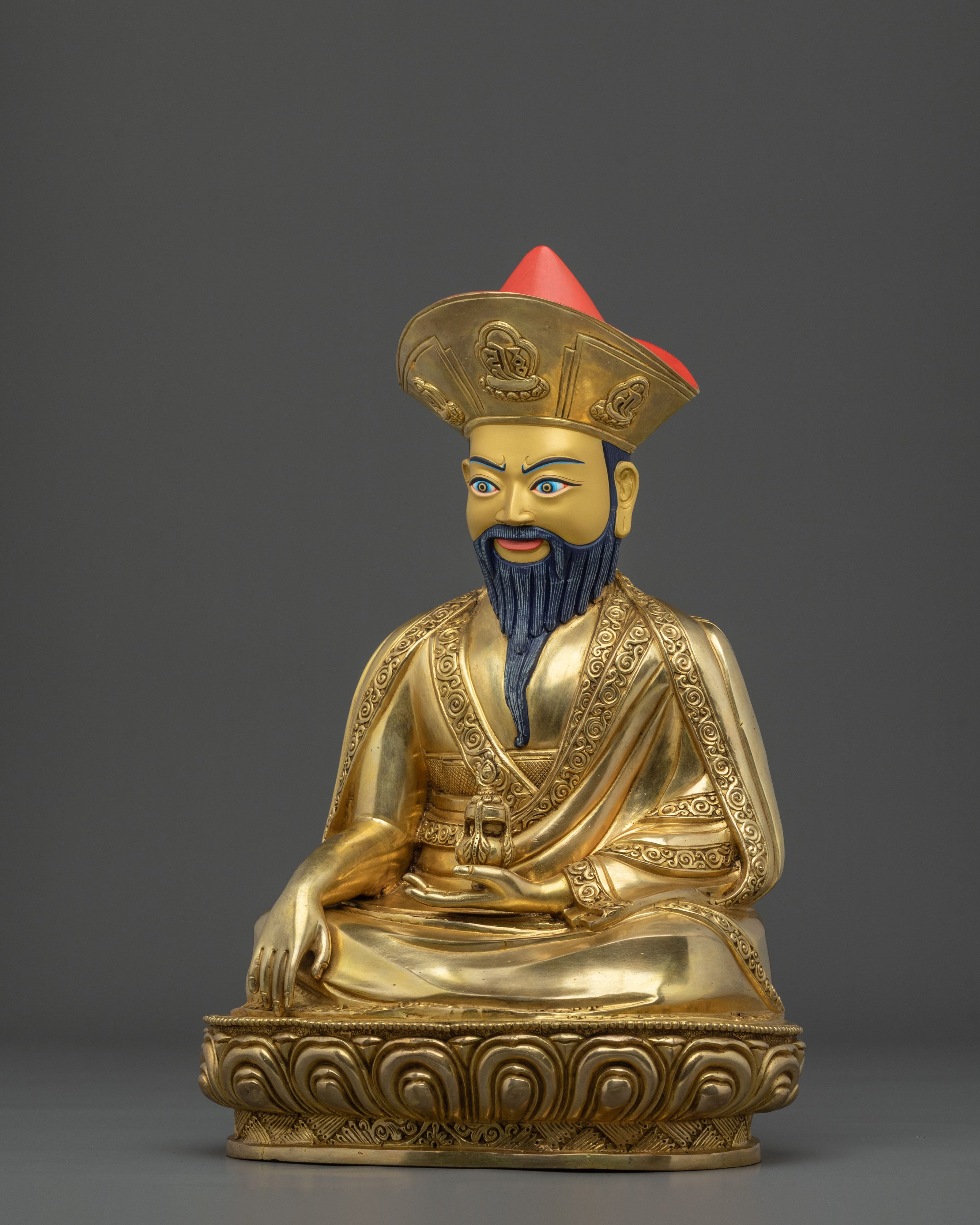 Guru Shapdum Statue | Sacred Copper Artistry