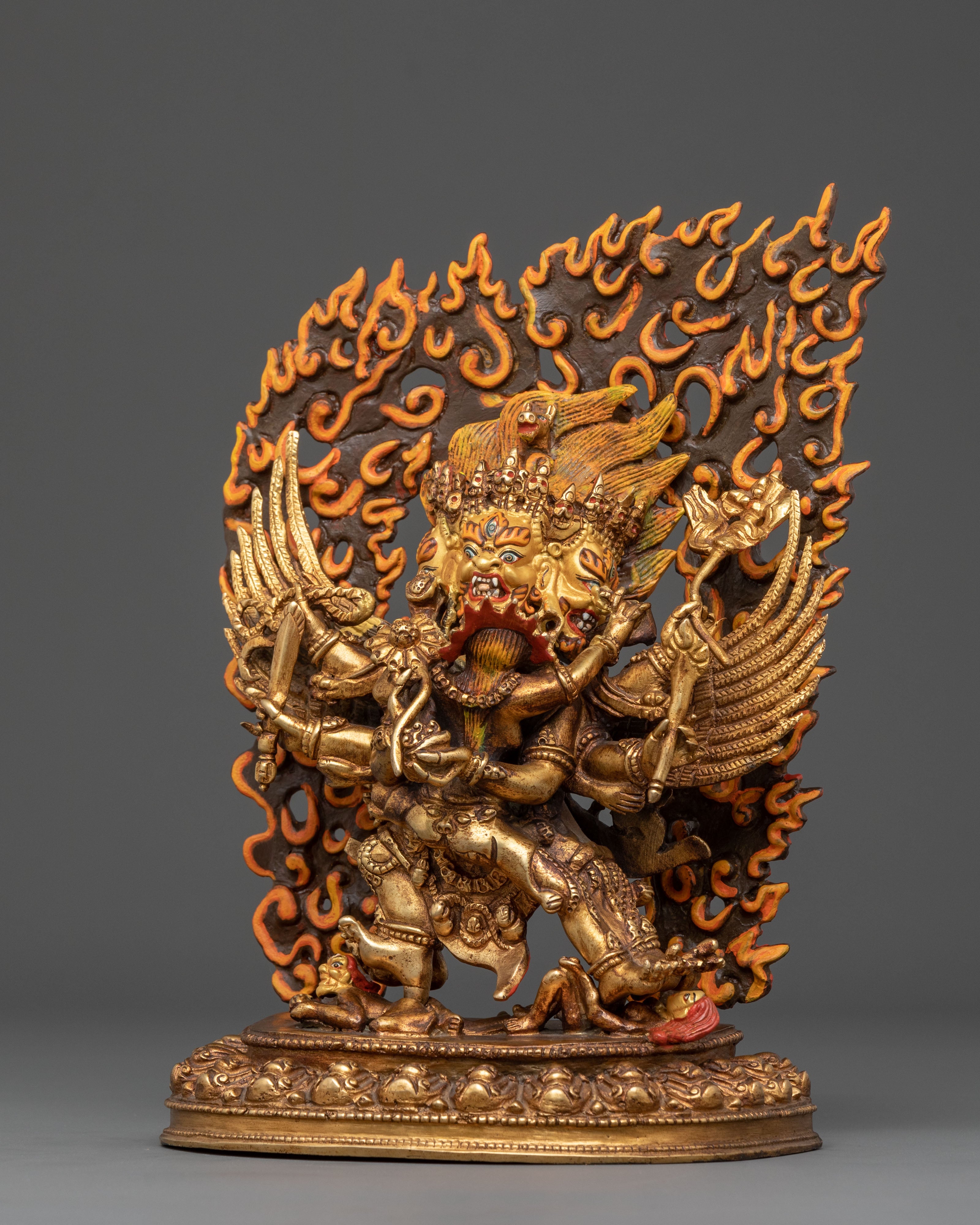 Hayagriva Spiritual Statue | 24K Gold Gilded Icon