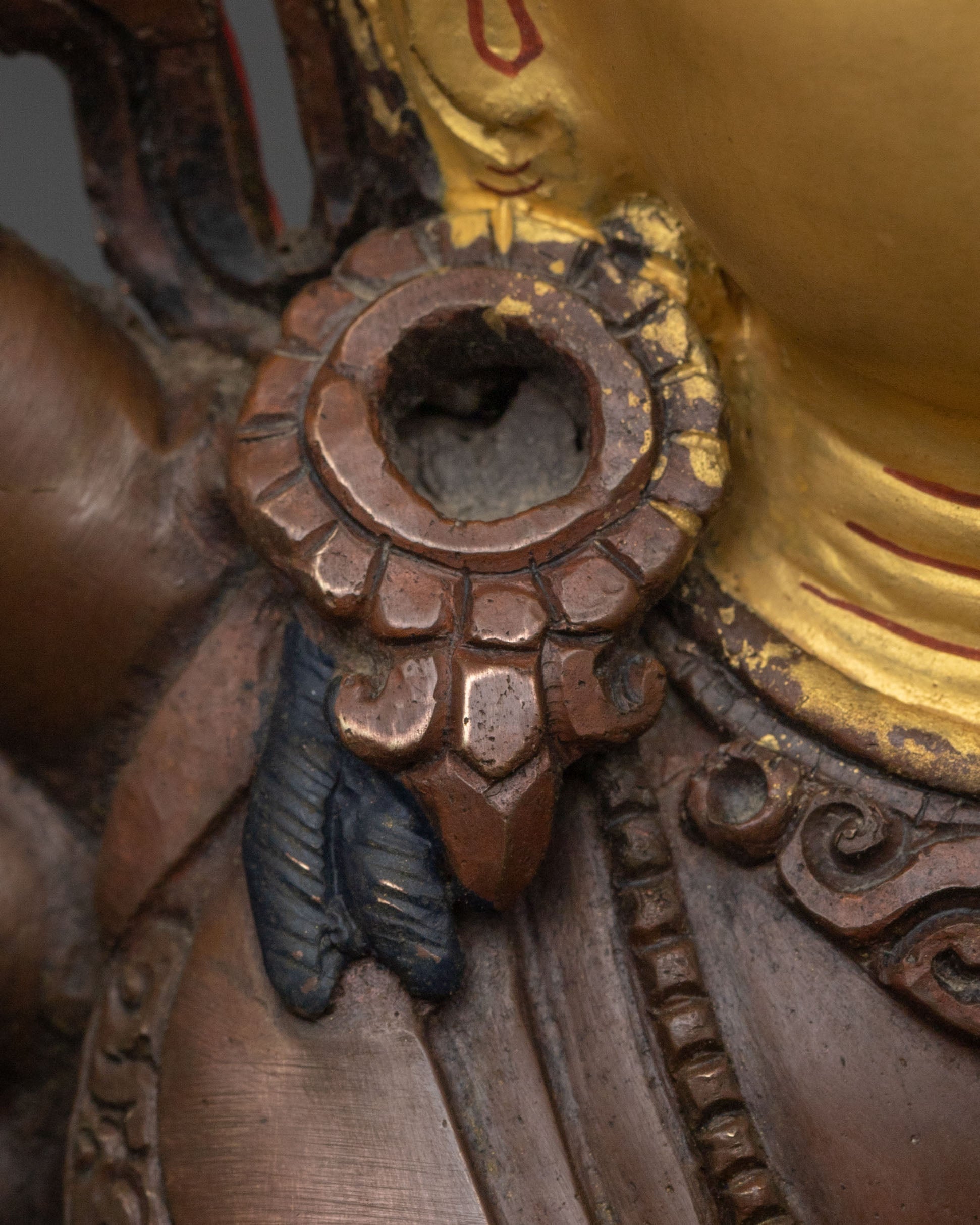 Sacred Chundi Sculpture | Oxidized Copper Figurine